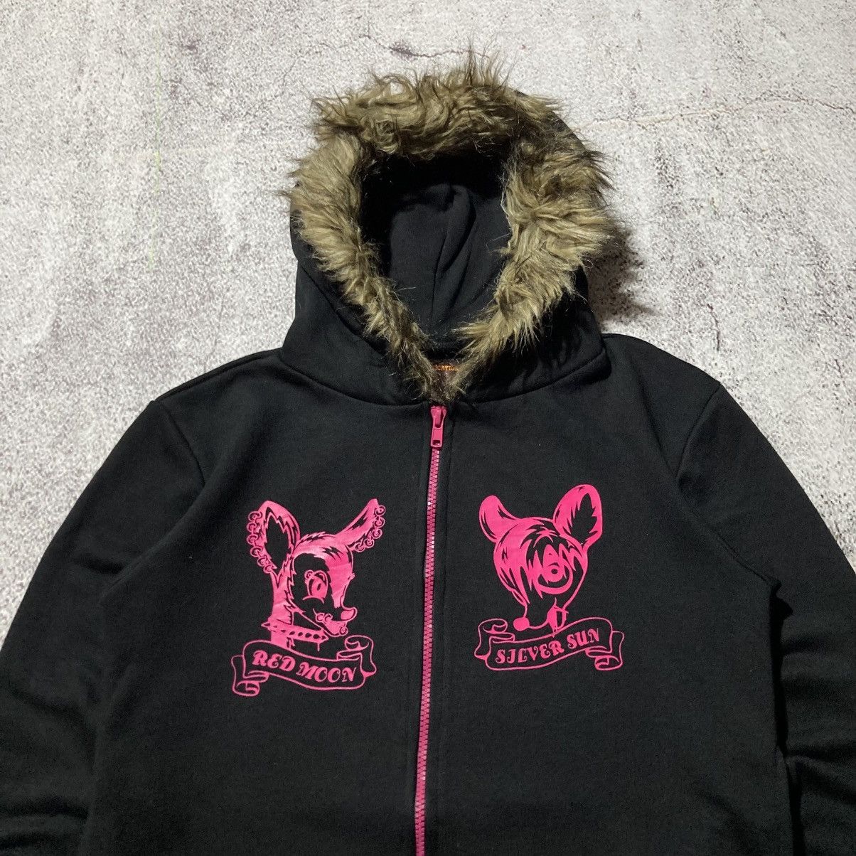 Japanese Brand 2000s High Communications Cartoon Fur Ziphoodie Black Lgb Size US S / EU 44-46 / 1 - 2 Thumbnail