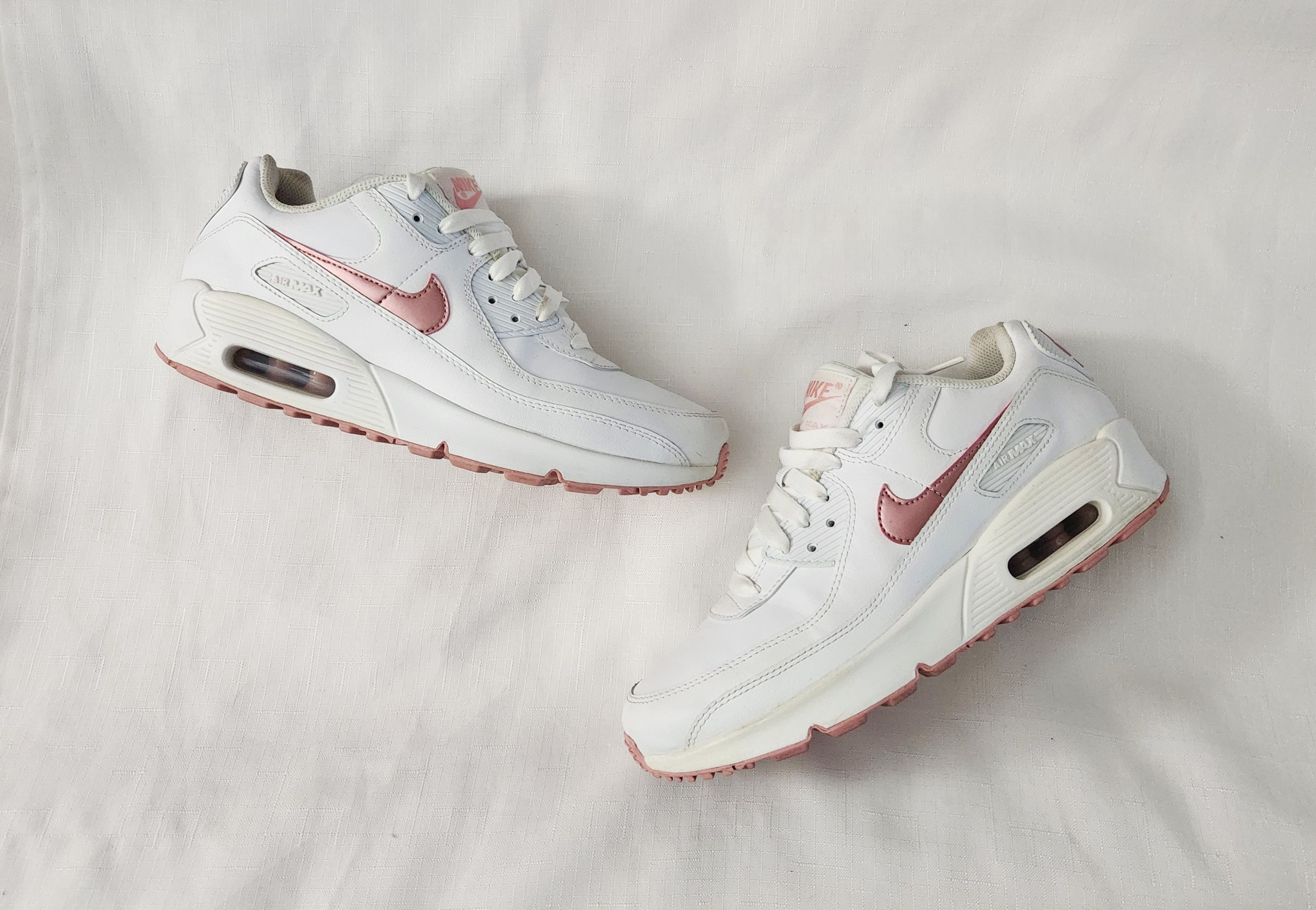 Nike Nike Air Max 90 LTR GS White Pink Glaze CD6864-115 GS 7y 8.5 Size US 8.5 / IT 38.5 - 2 Thumbnail