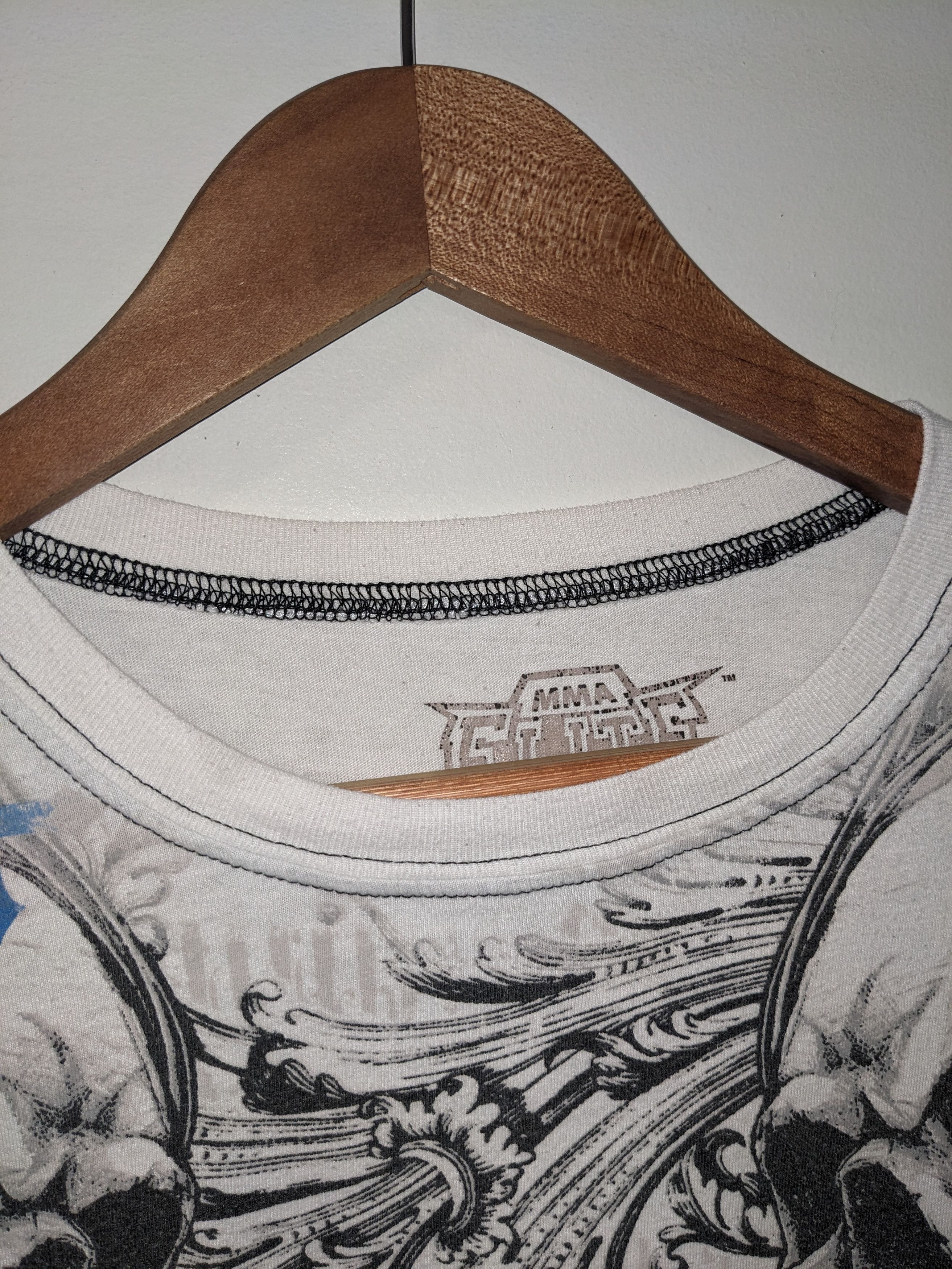 Affliction × Vintage Vintage Y2K Mma Elite Skull Thermal Long-Sleeve T-shirt Size US XL / EU 56 / 4 - 5 Thumbnail