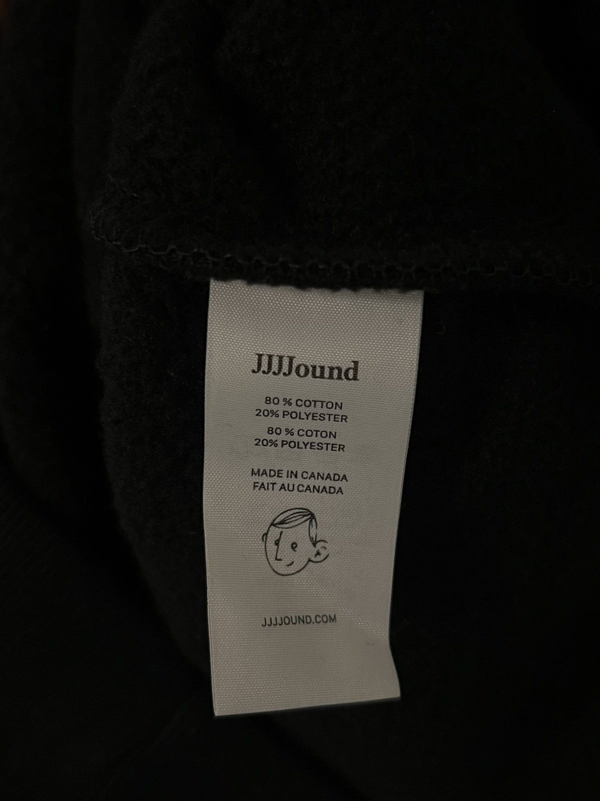 JJJJound M Classic JJJJound Logo Crewneck Sweatshirt Black on black Size US M / EU 48-50 / 2 - 5 Thumbnail