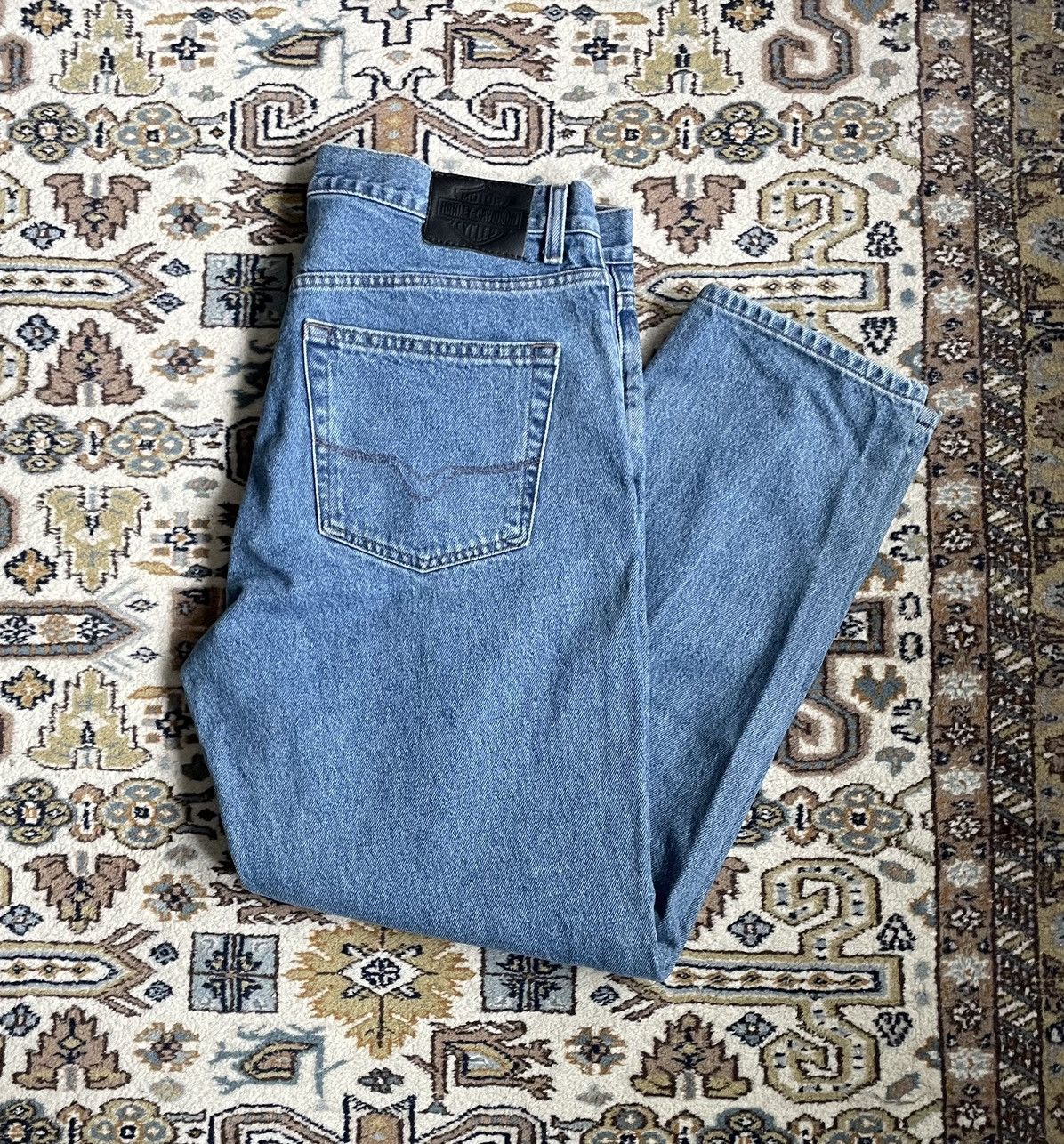 Vintage Vintage Harley Davidson Jeans Size US 36 / EU 52 - 1 Thumbnail