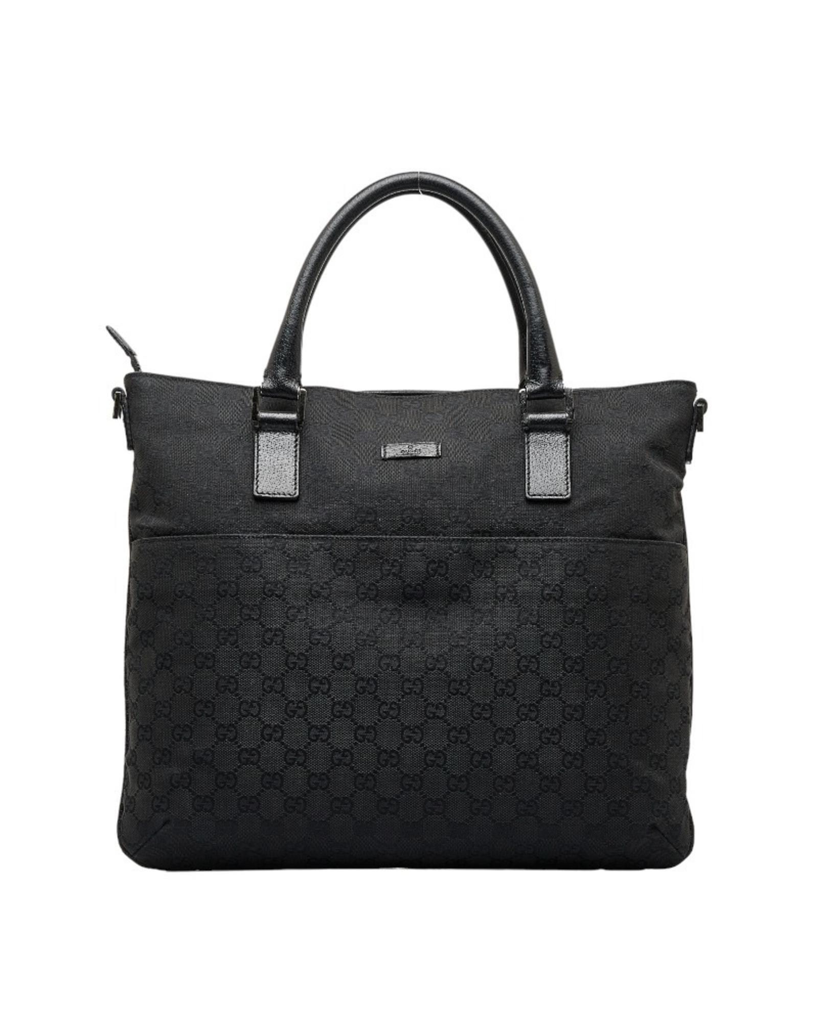 image of Gucci Elegant GG Canvas Bag - Practical And Captivating in Black, Women's