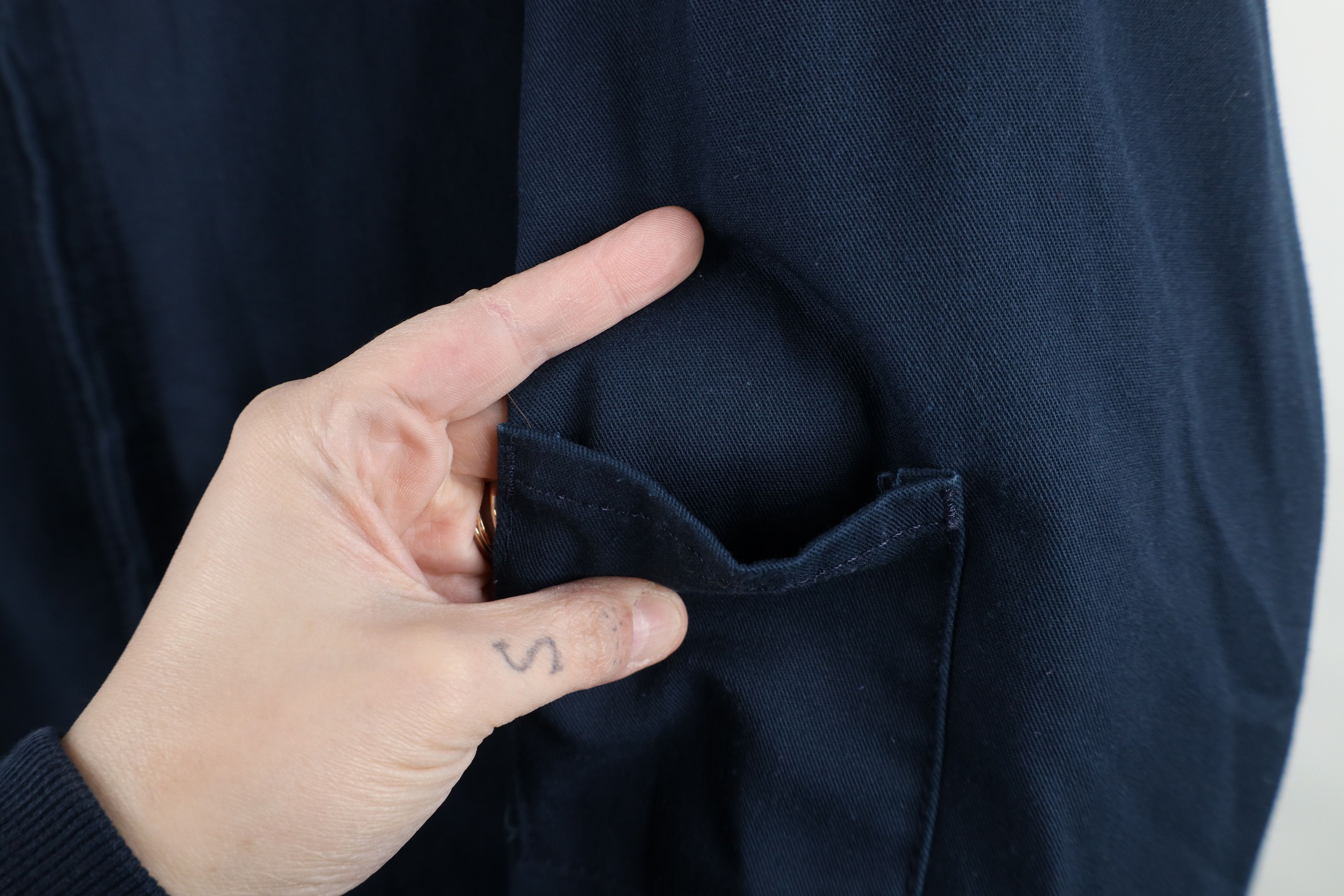 Vintage Vintage 90s Streetwear Workwear Mechanic Bomber Jacket Blue Size US XXL / EU 58 / 5 - 4 Thumbnail