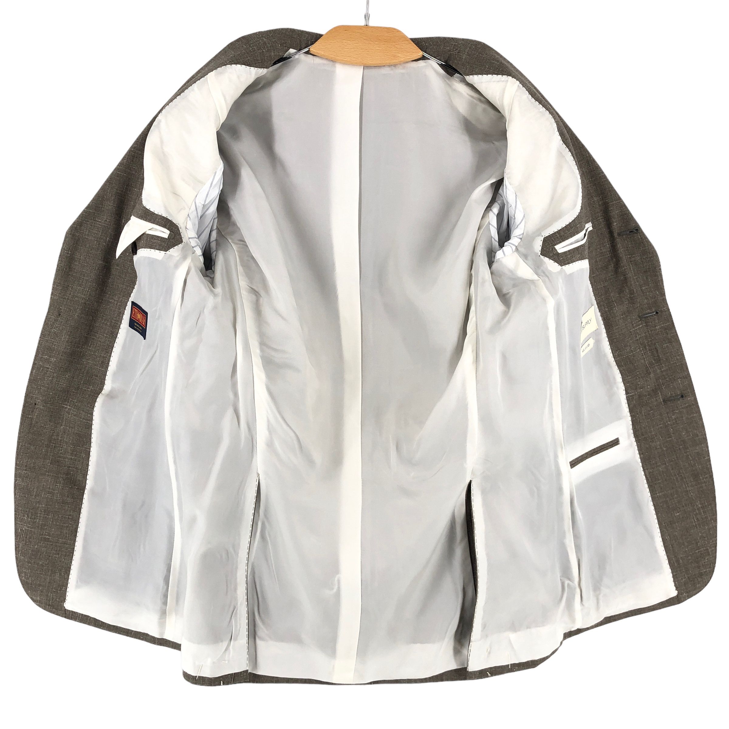 Suitsupply Havana Jetted Wool Silk Linen Blazer EU:46 UK:36; US:36S Size 36S - 3 Thumbnail