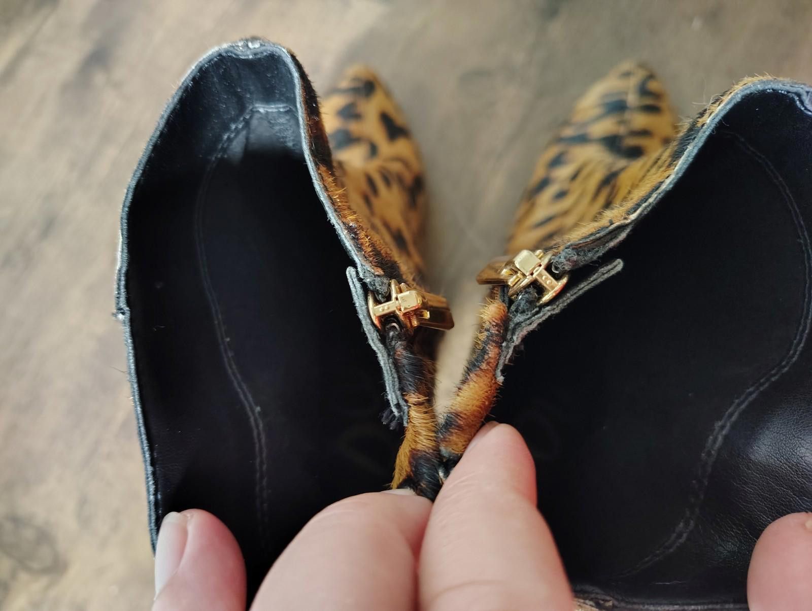 Sam Edelman Sam Edelman Cowhide animal print cheetah leopard brown boots Size US 8 / IT 38 - 6 Thumbnail
