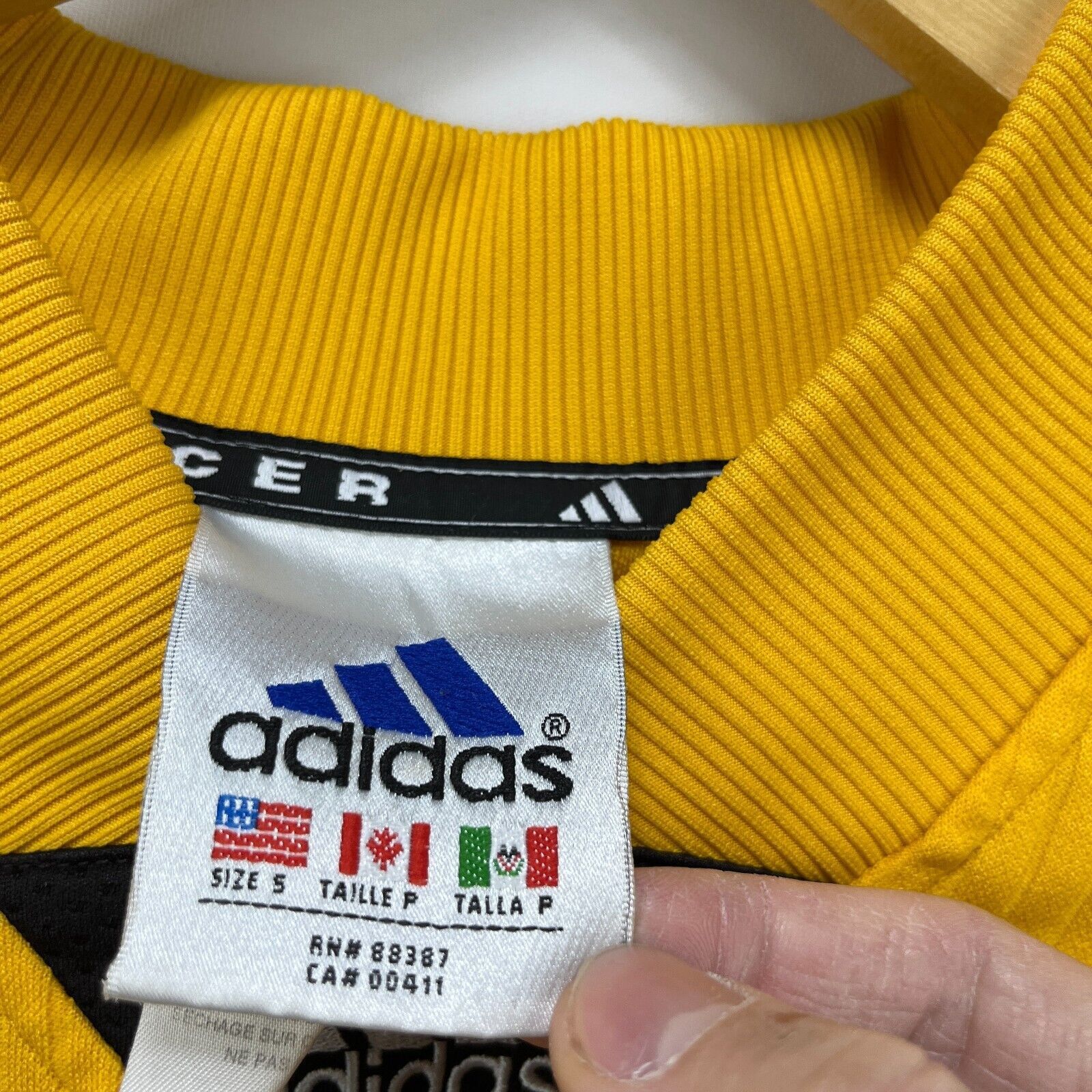 Adidas × Vintage Vintage 90s Adidas Long Sleeve Soccer Football Goalie Small Size US S / EU 44-46 / 1 - 4 Thumbnail