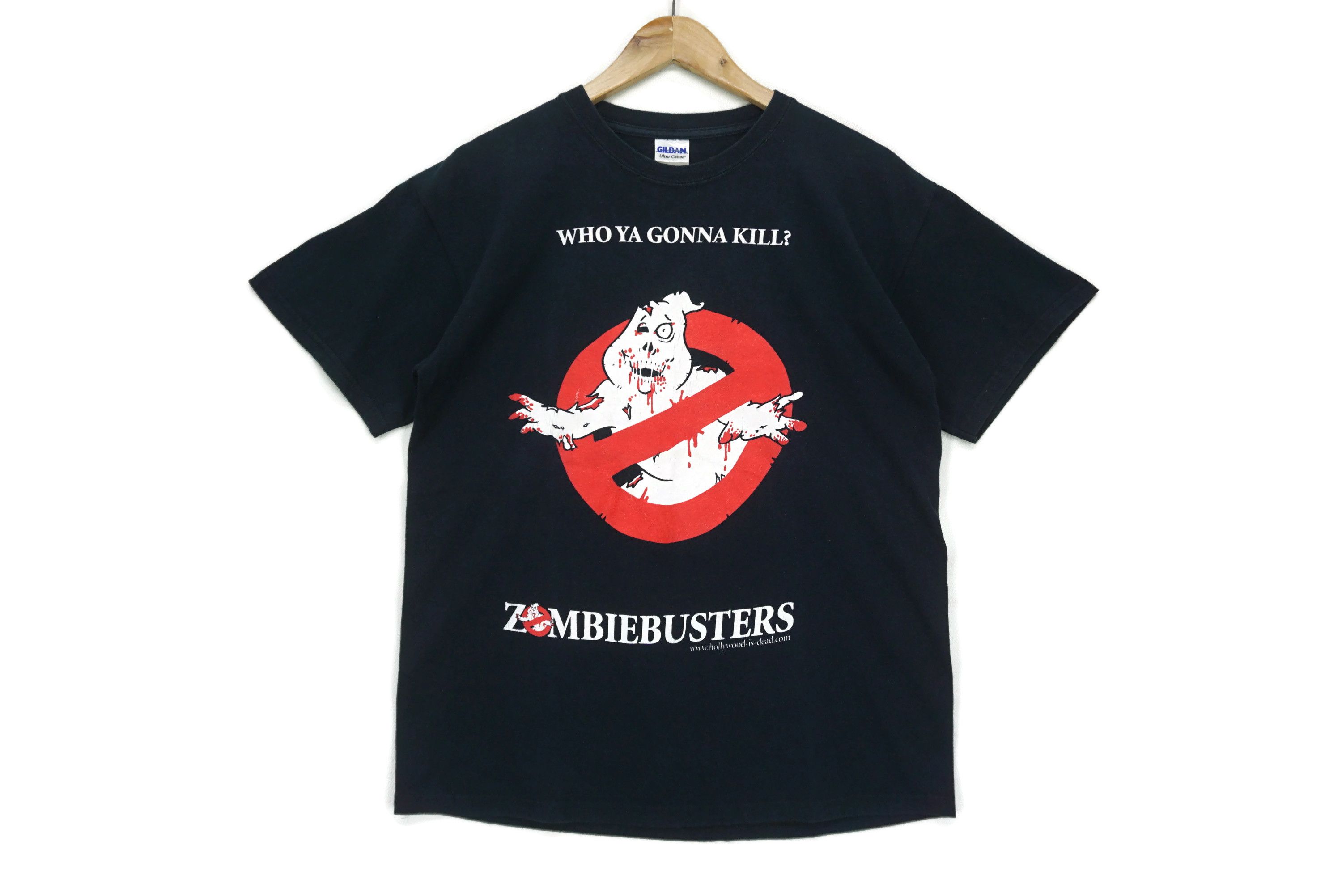 image of Art x Gildan Hollywood Is Dead Zombiebusters "who Ya Gonna Kill?" in Black, Men's (Size Medium)