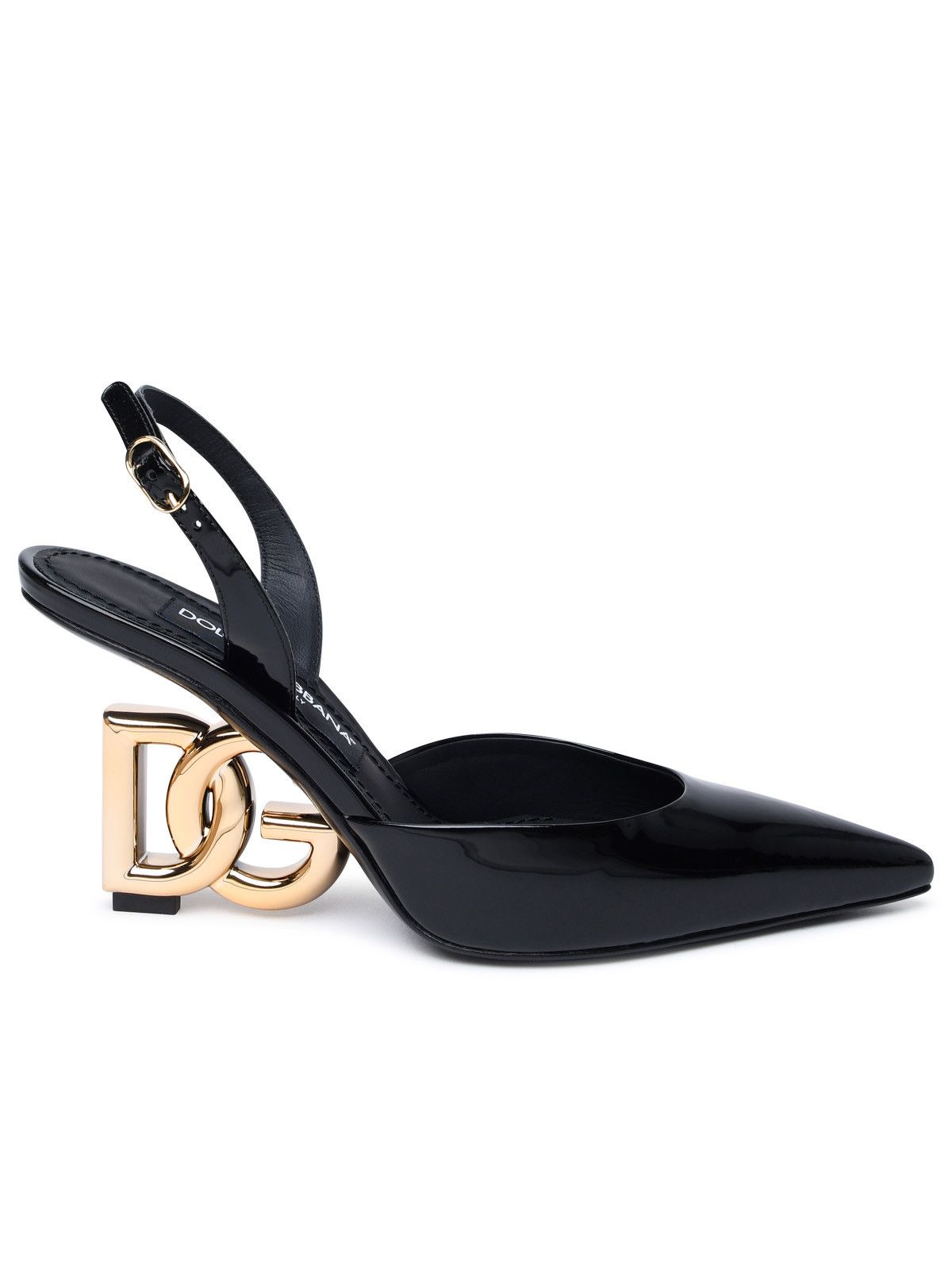 Dolce & Gabbana Black Leather Heels Pumps Plastic Wrapped Shoes