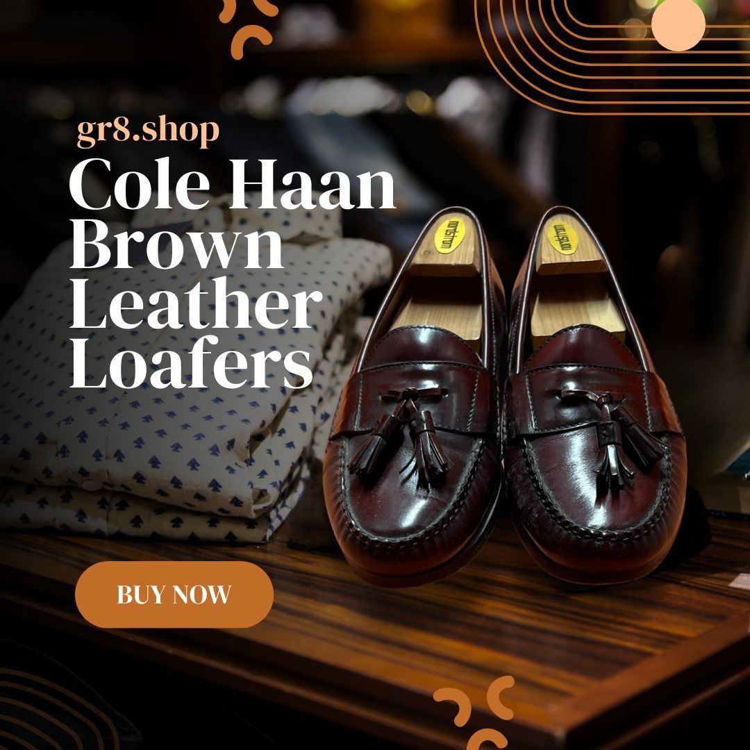 Cole Haan Cole Haan Men’s Brown Leather Loafers – Size 9 Slip-On Dress Size US 9 / EU 42 - 1 Thumbnail