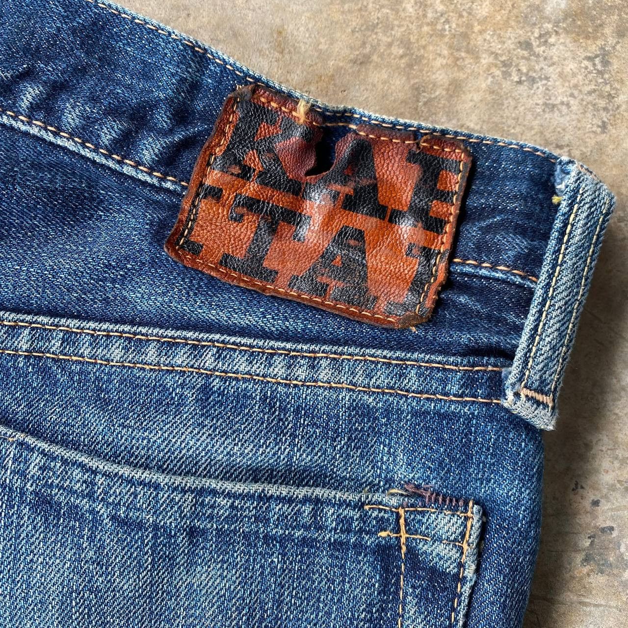 Kapital VINTAGE KAPITAL BY KIRO HIRATA FADED BLUE LOWRISE SLIMFIT Size US 27 - 8 Thumbnail