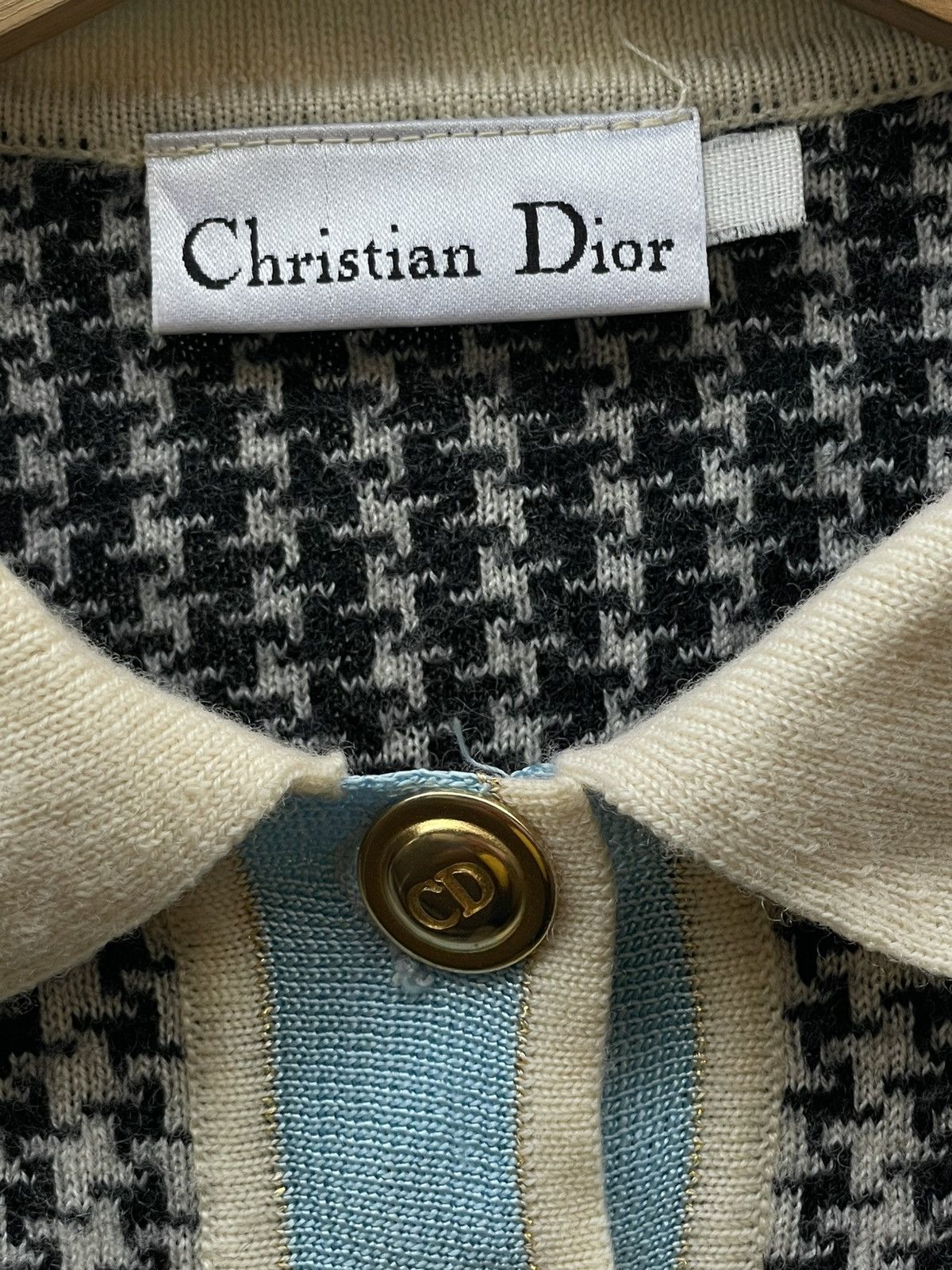 Christian Dior Monsieur Christian Dior | Knit Polo Shirt Size XS / US 0-2 / IT 36-38 - 3 Thumbnail