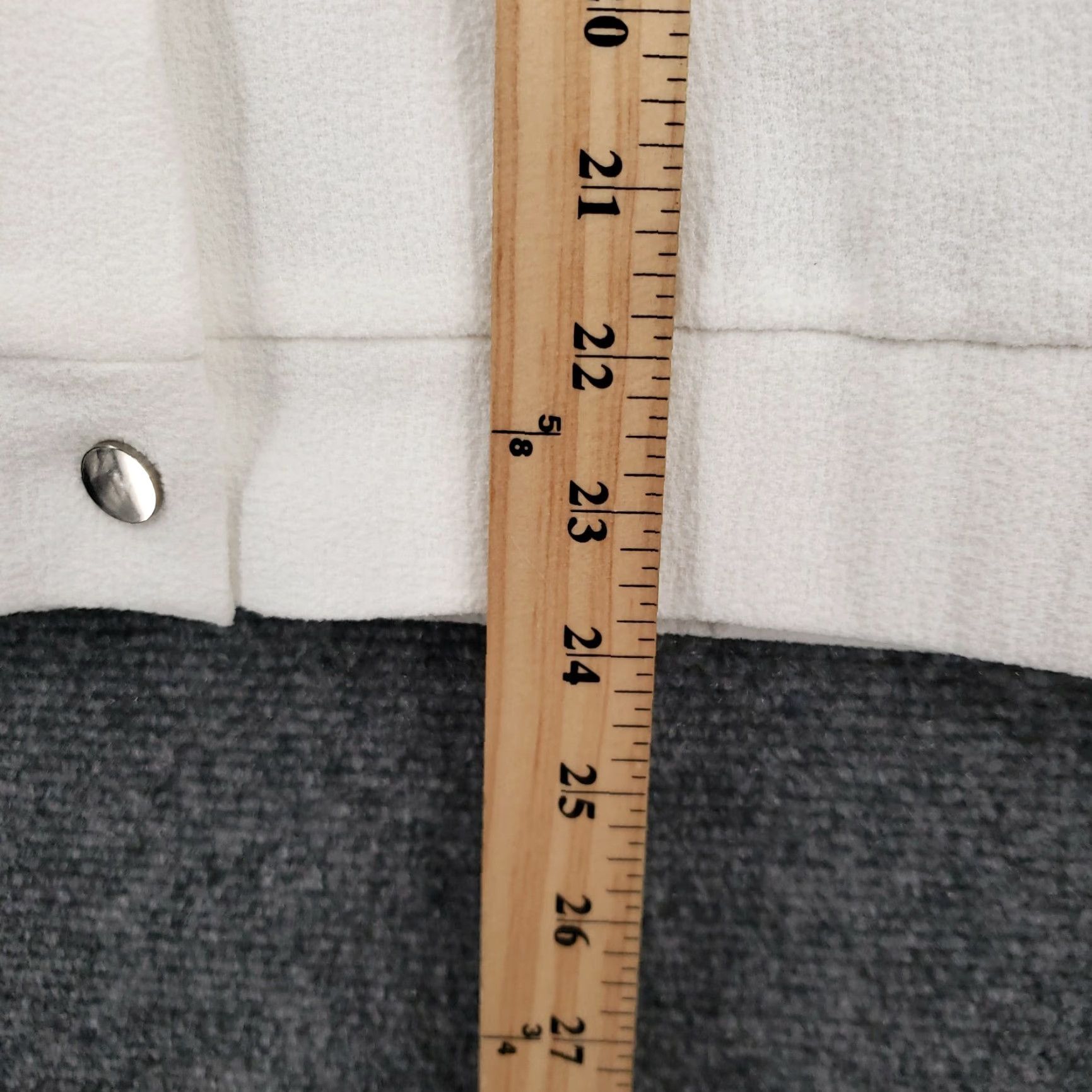 Vintage Peck & Peck Jacket Womens M Medium White Buttoned Pocket Long Sleeves Fleece Size M / US 6-8 / IT 42-44 - 7 Thumbnail