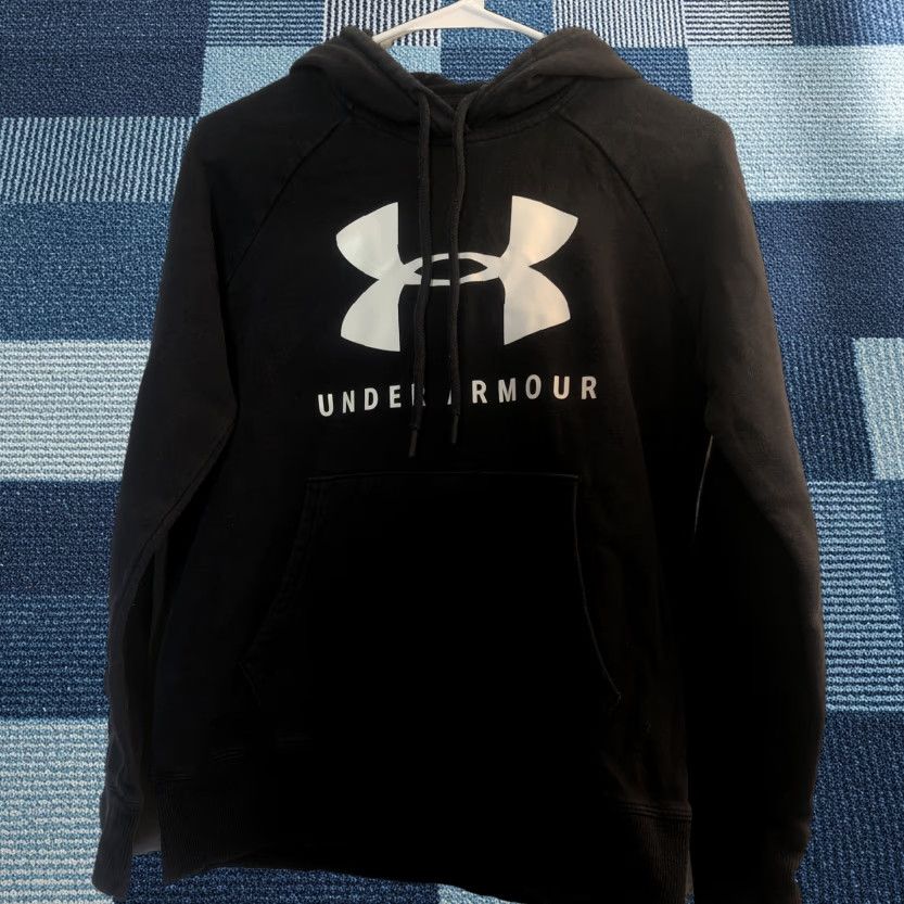 Under Armour Under Armour Hoodie Sweatshirt Pullover Black White Logo Women’s XS Size XS / US 0-2 / IT 36-38 - 1 Thumbnail