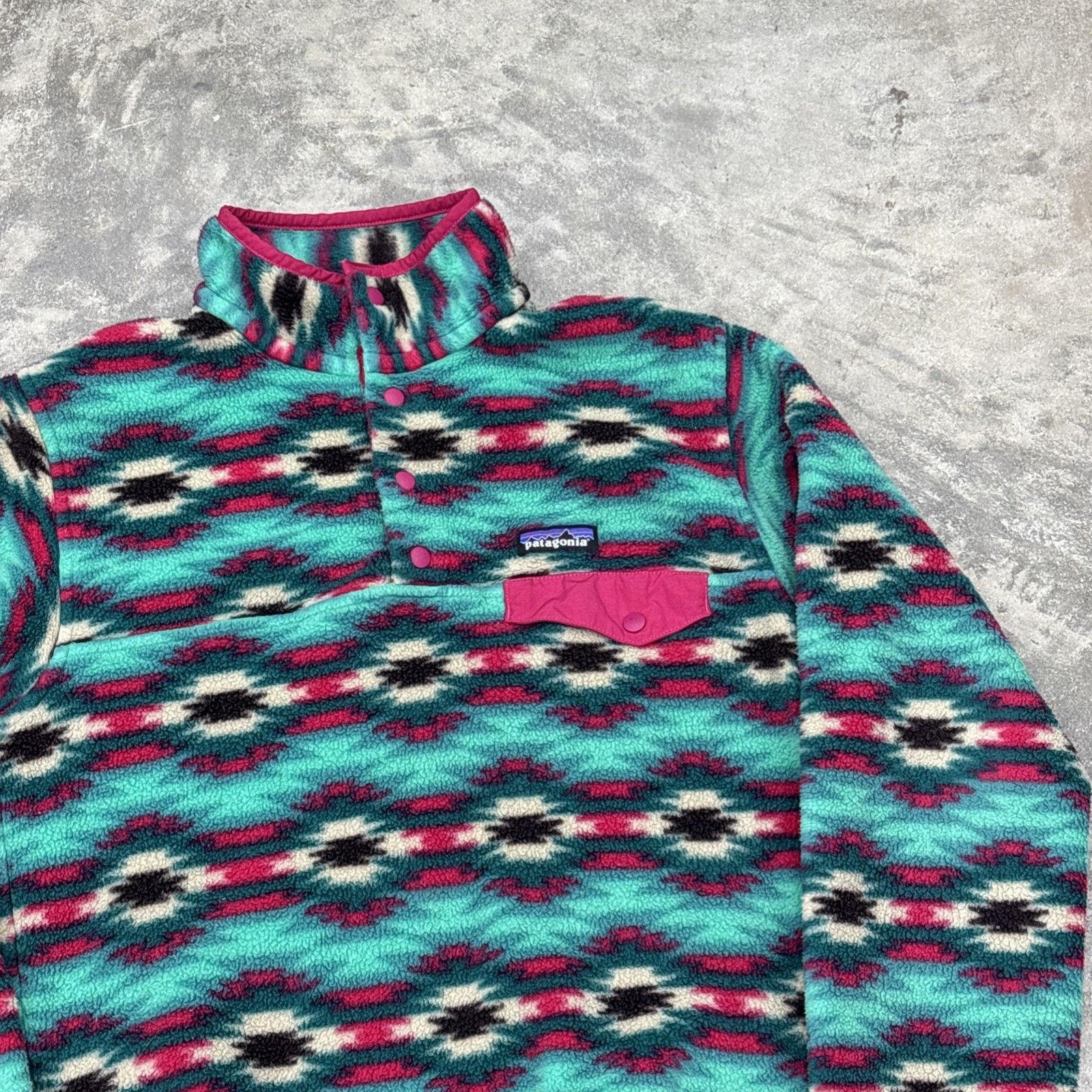 Patagonia Patagonia Sweater Womens Small Synchilla Beryl Green Size S / US 4 / IT 40 - 2 Thumbnail