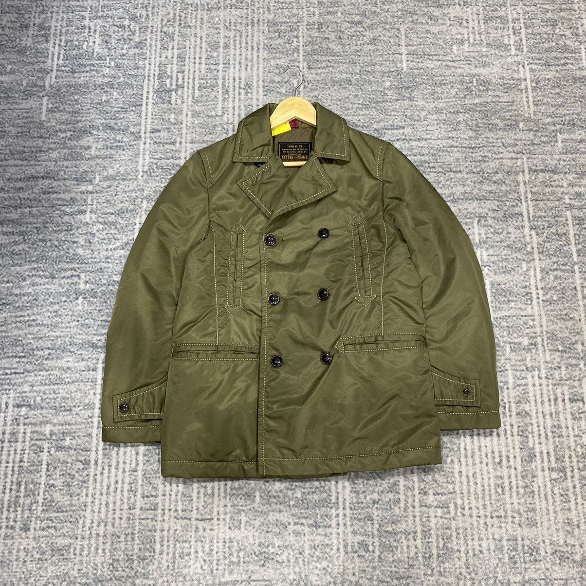 Japanese Brand × Vintage 291295 Trench Double Breast Military Army Quilted Jacket Size US S / EU 44-46 / 1 - 2 Thumbnail