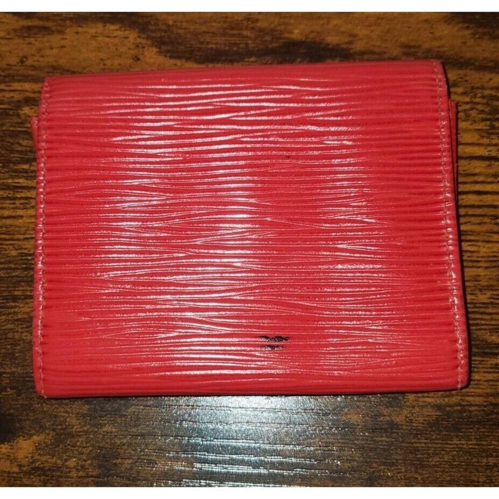 Louis Vuitton Louis Vuitton Epi Leather Castilian Red Wallet Spain M63587 Size ONE SIZE - 8 Thumbnail