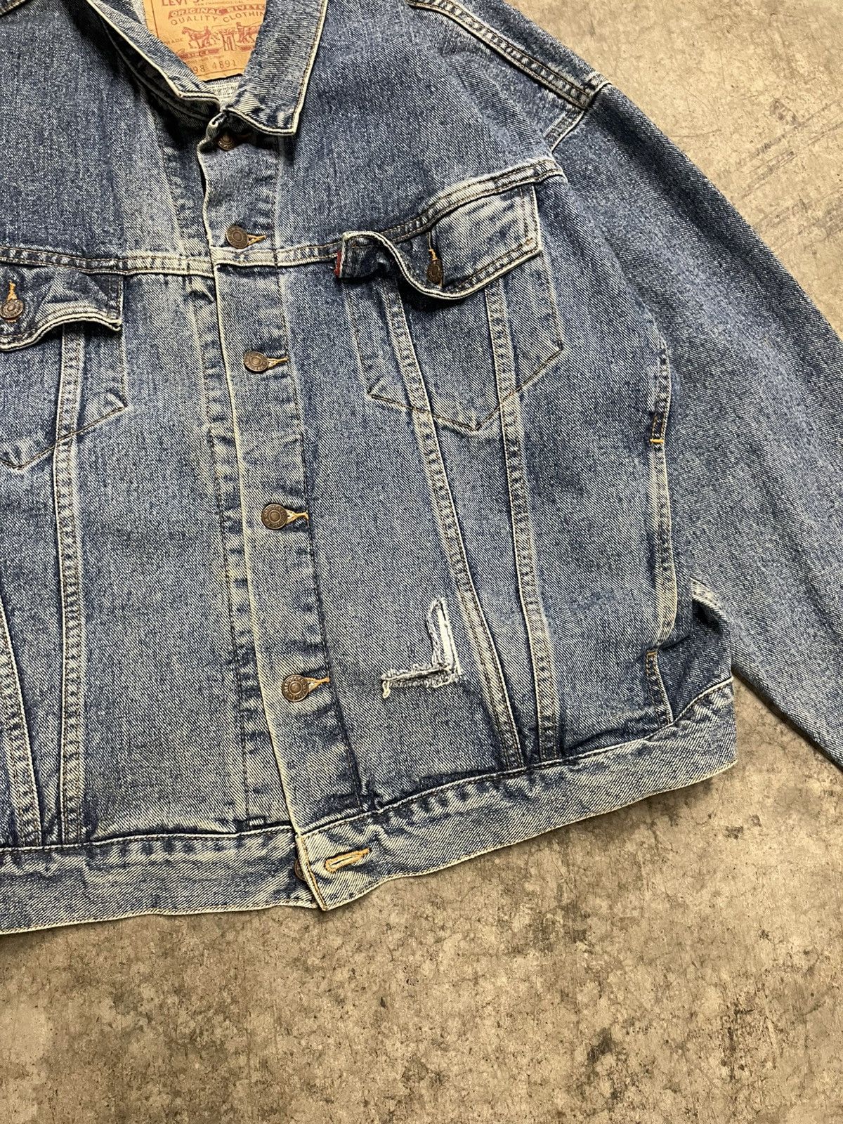 Levi's × Vintage Levi’s vintage denim trucker jacket streetwear hype rare Size US XL / EU 56 / 4 - 6 Thumbnail