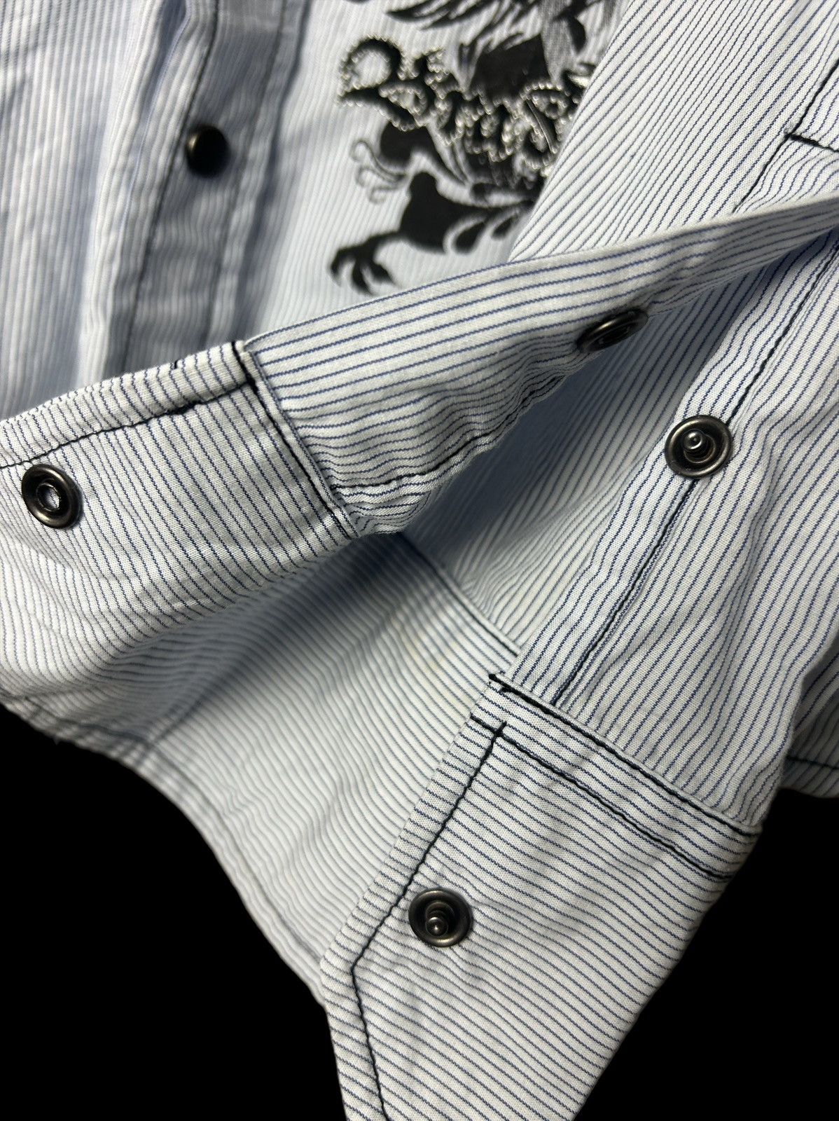 14th Addiction Brad Butter Embroidered Button Up Size US L / EU 52-54 / 3 - 11 Thumbnail