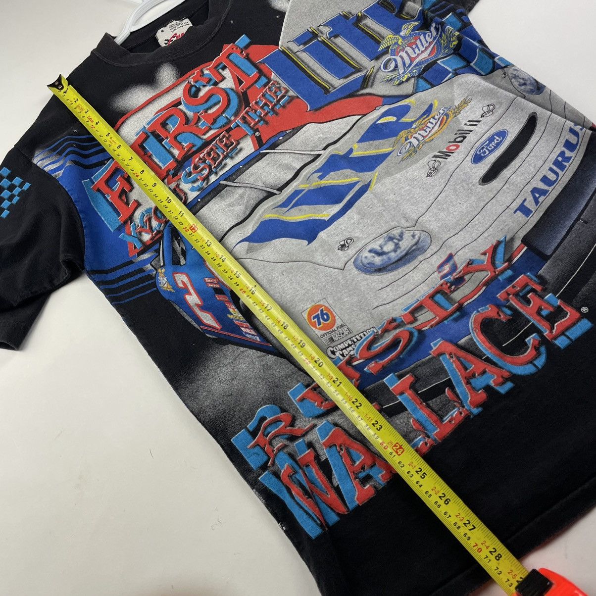 NASCAR × Vintage VTG 90s Rusty Wallace Miller Lite Beer NASCAR AOP shirt Size US M / EU 48-50 / 2 - 7 Thumbnail