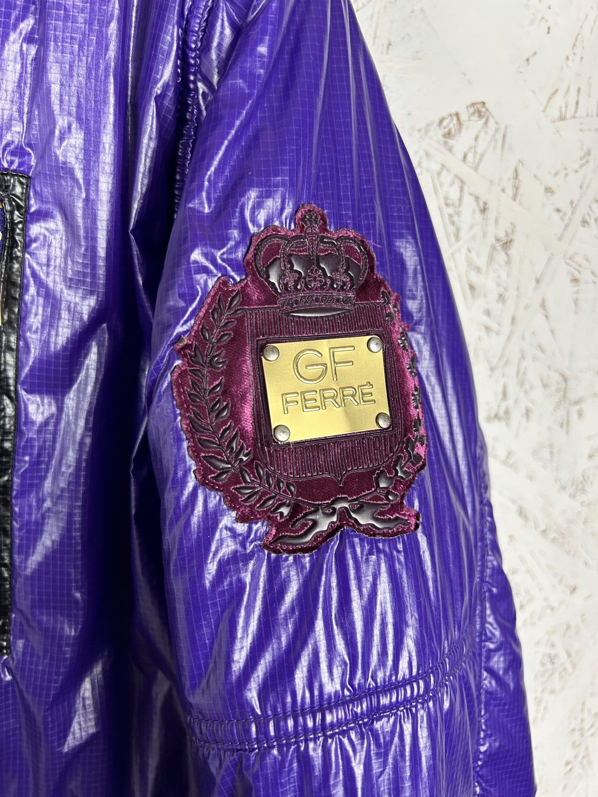 Ferre 00s Vintage 2009 Archive GF Ferre Shiny Nylon Jacket Size S / US 4 / IT 40 - 3 Thumbnail