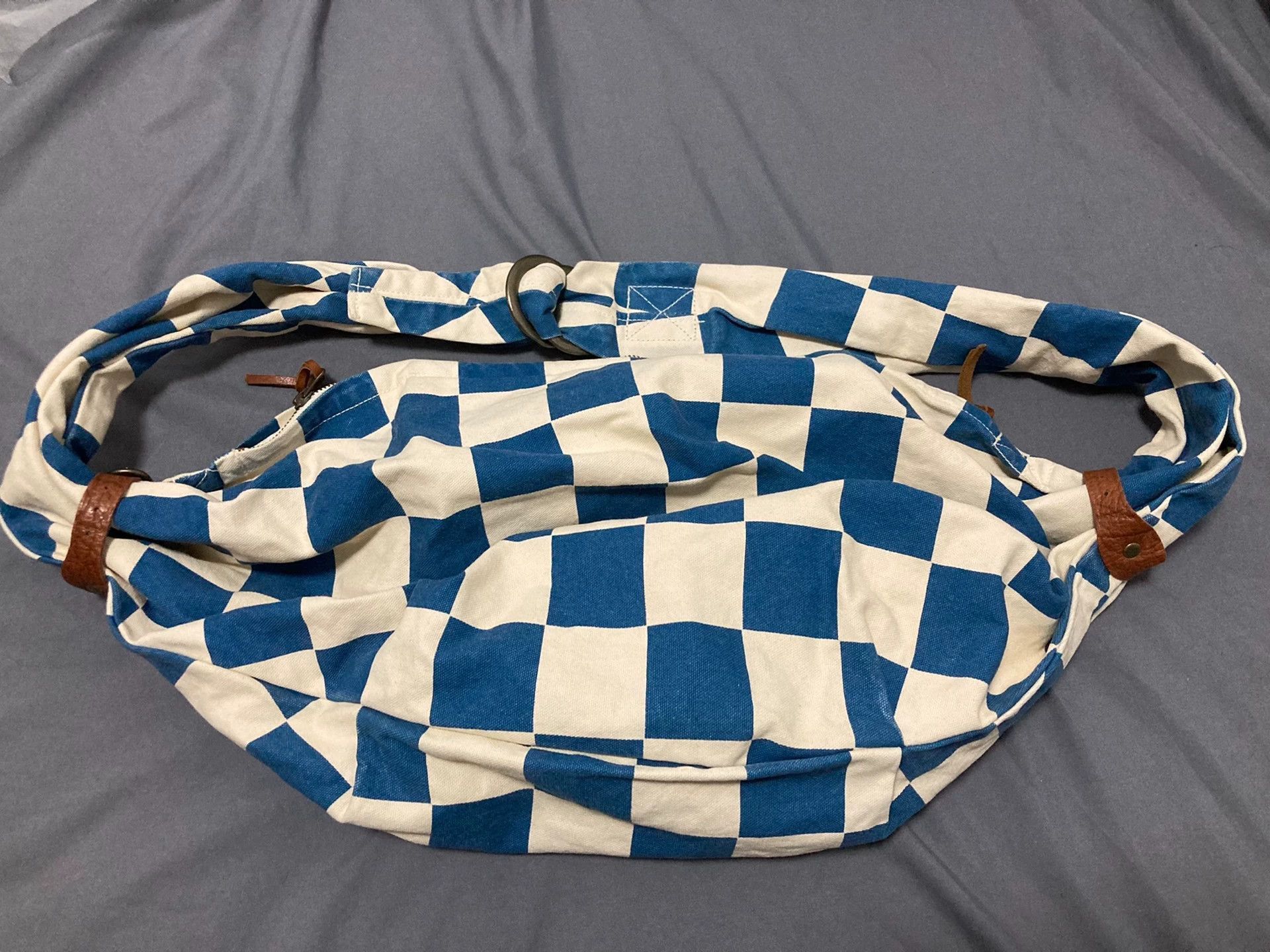 Kapital kapital Stray bag blue and white checkerboard-2508 Size ONE SIZE - 3 Thumbnail