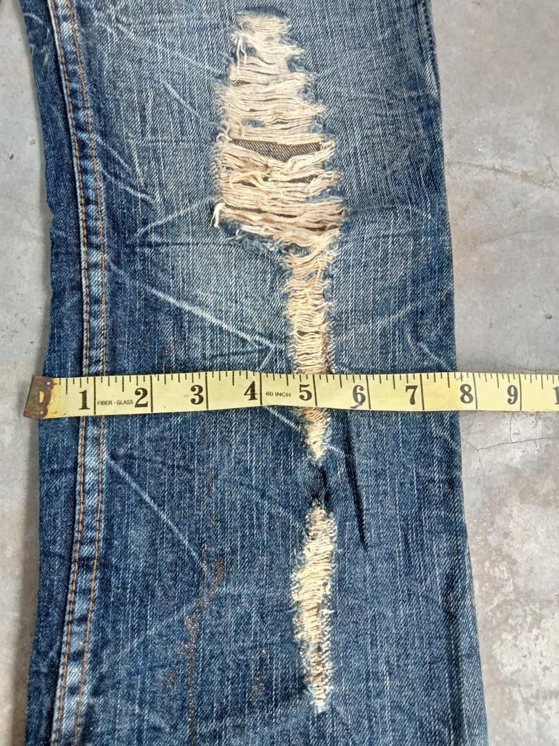 If Six Was Nine 💥FLARE💥K. U. I DISTRESSED DENIM Size US 32 / EU 48 - 4 Thumbnail
