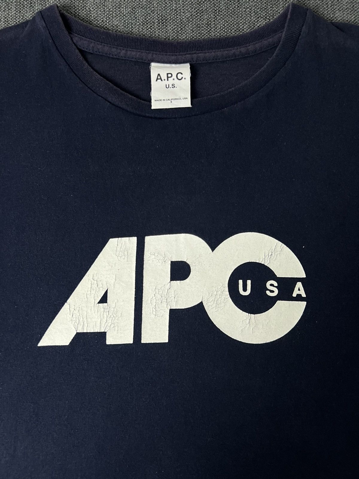 A.P.C. APC USA VINTAGE TEE Size US XL / EU 56 / 4 - 2 Thumbnail