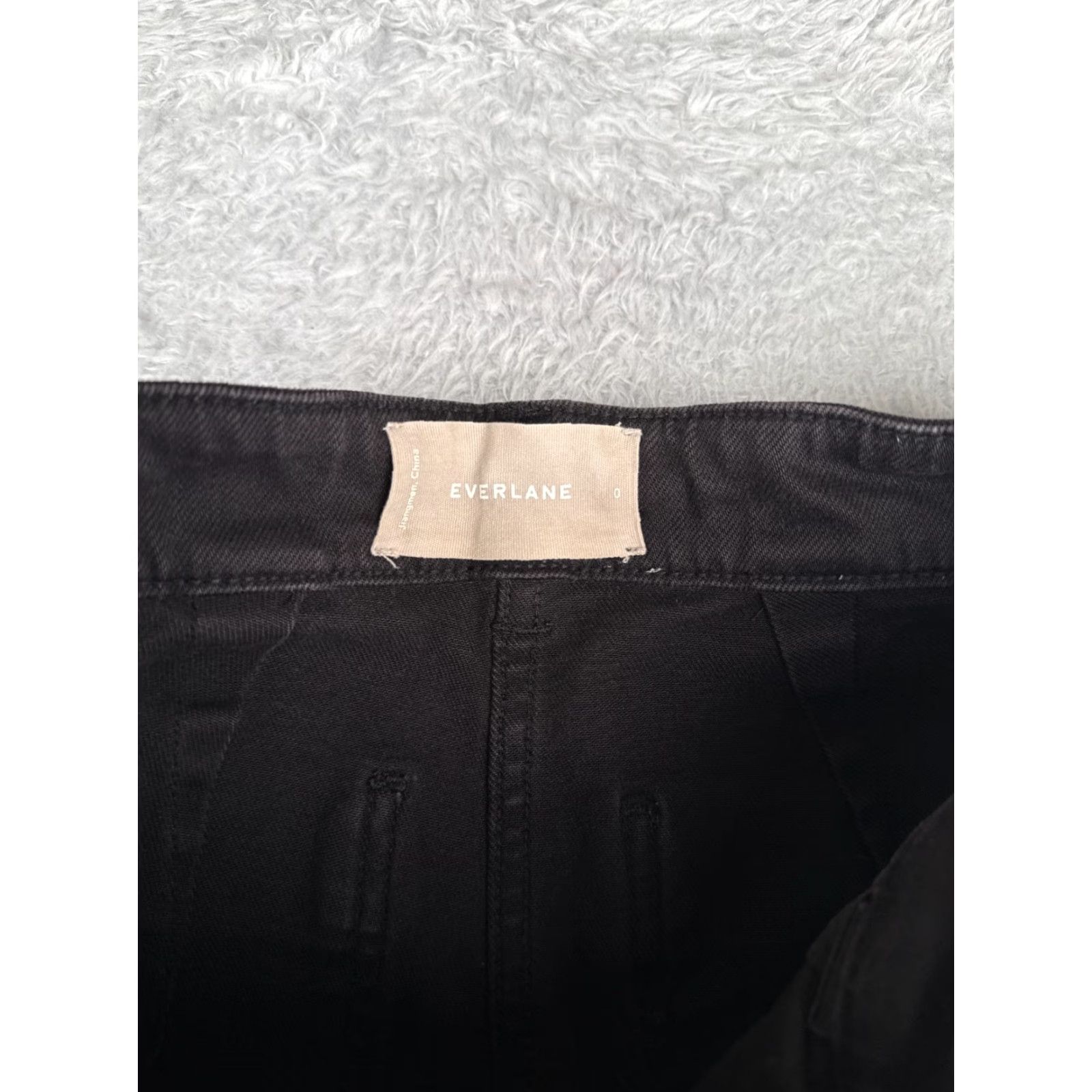 Everlane VINTAGE Everlane Jeans Women 0 Black Denim Wide Leg High Rise Cotton Fall Spring Summer Winter Women's 25x28 Size 25" / US 0 / IT 36 - 7 Thumbnail