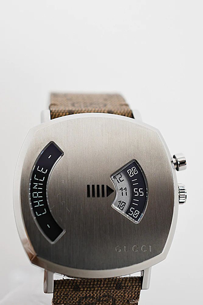 Gucci Gucci Grip Stainless Steel GG Supreme Canvas Strap Watch Size ONE SIZE - 6 Thumbnail