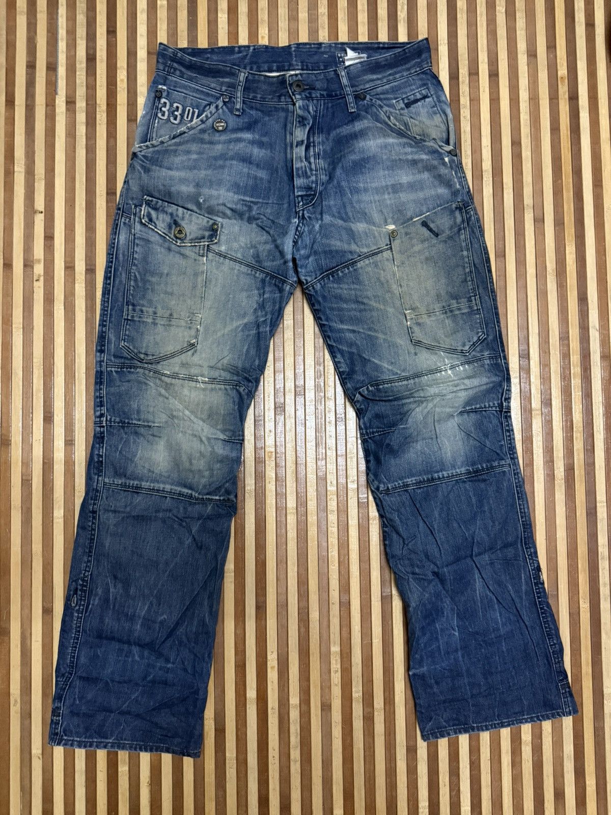 G-Star G-Star Denim Carpenter Pants / Streetwear / Multipocket W34 Size US 34 / EU 50 - 2 Thumbnail