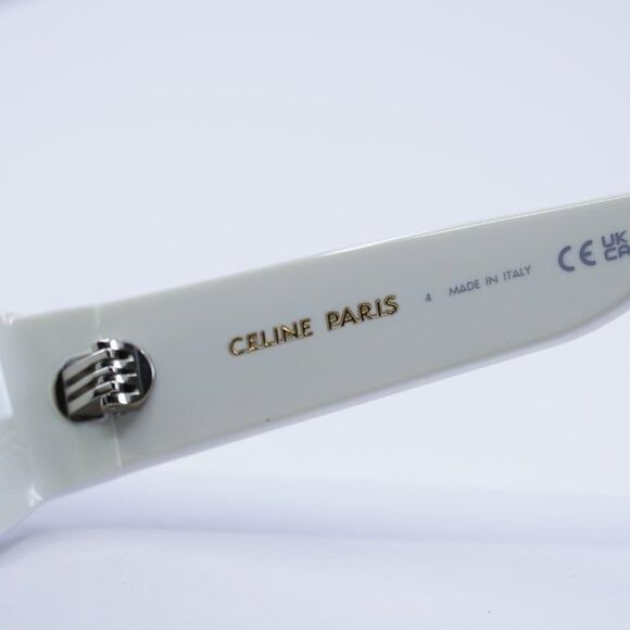 Celine Celine CL40288I 25A MONOCHROMS Sunglasses Ivory Cat Eye Size ONE SIZE - 8 Thumbnail