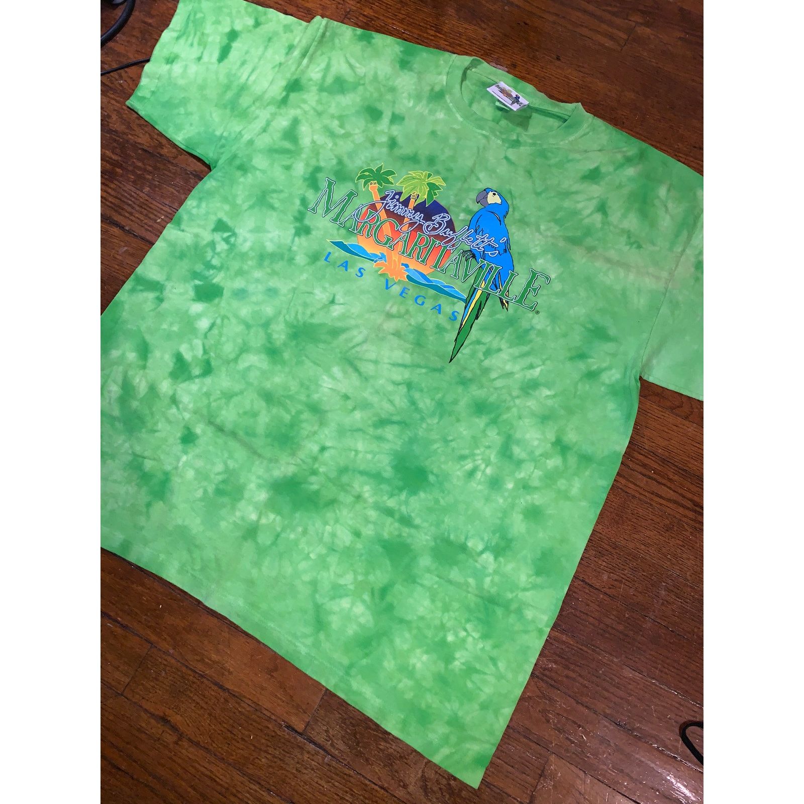 Other × Vintage Margaritaville Las Vegas Tie Dye Tee XL Jimmy Buffett Green Size US XL / EU 56 / 4 - 1 Thumbnail