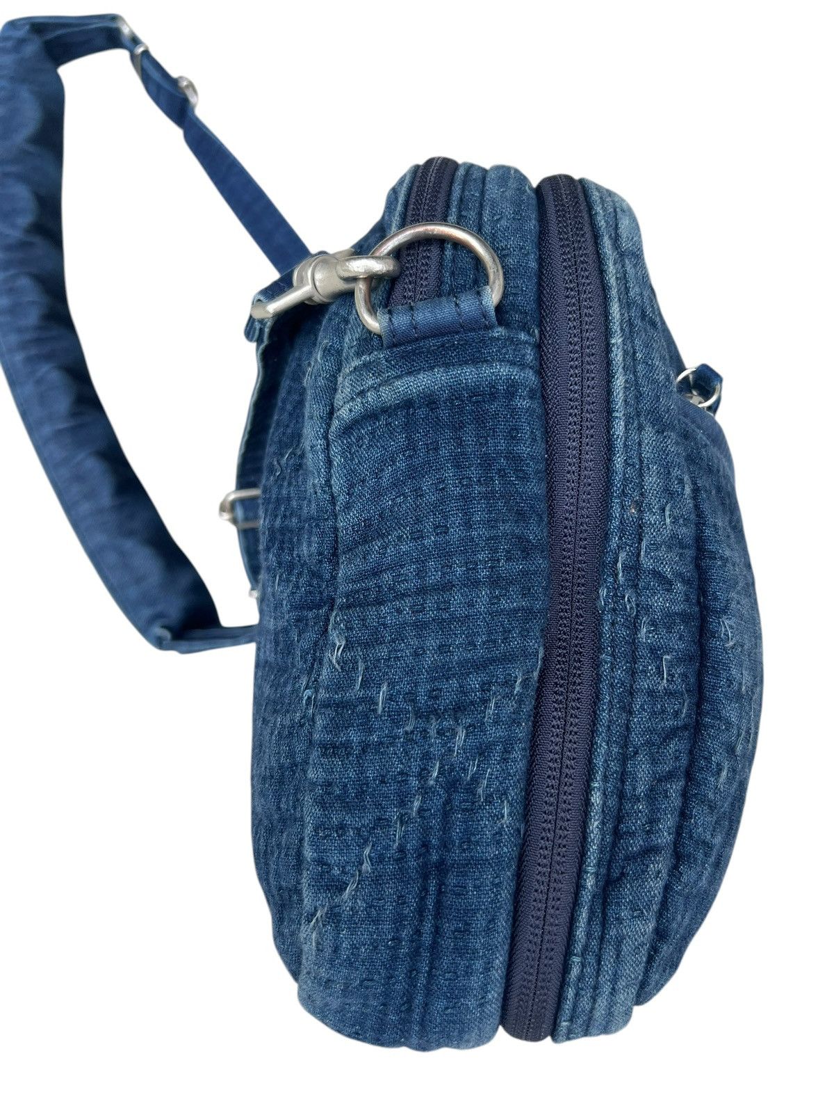 Porter Classic Porter Classic X Muatsu Fade Indigo Newton Sashiko Sling Bag Size ONE SIZE - 11 Thumbnail