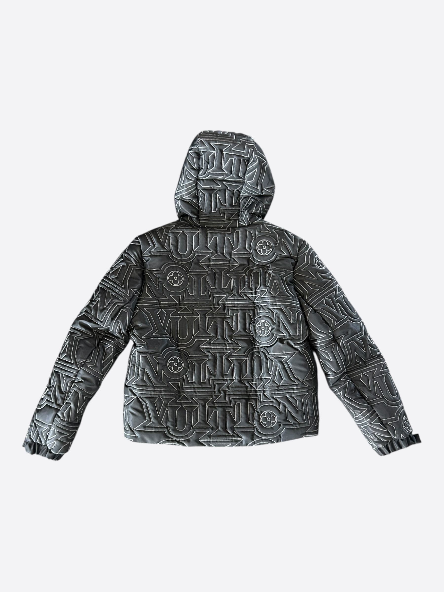 Louis Vuitton Louis Vuitton Black & White Snow Capsule Puffer Jacket Size US XL / EU 56 / 4 - 2 Thumbnail