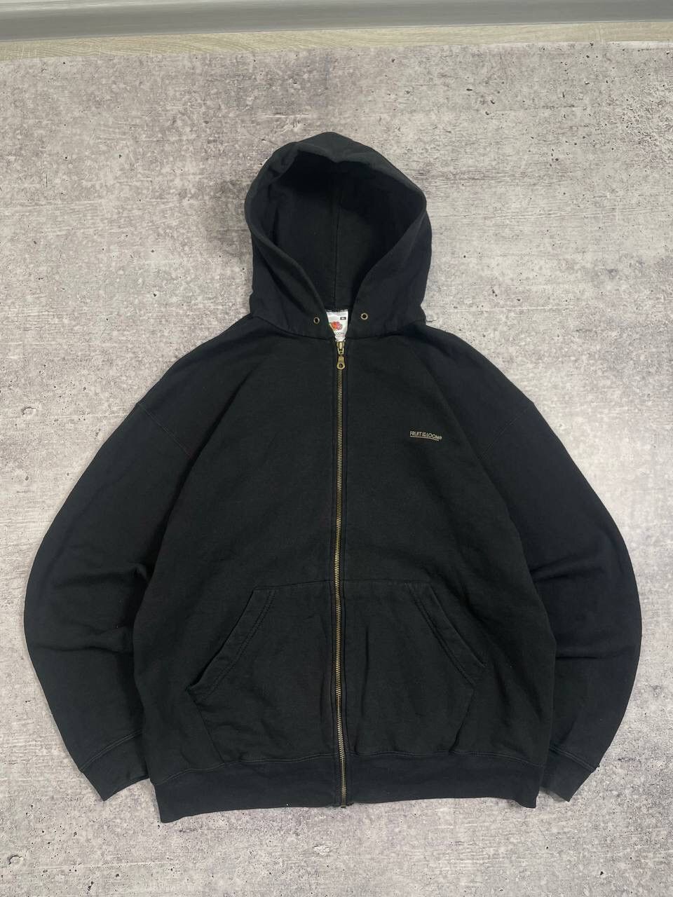 Fruit Of The Loom Vintage Fruit Of The Loom FOTL Baggy Zip Up Hoodie Y2K Size US XL / EU 56 / 4 - 1 Thumbnail