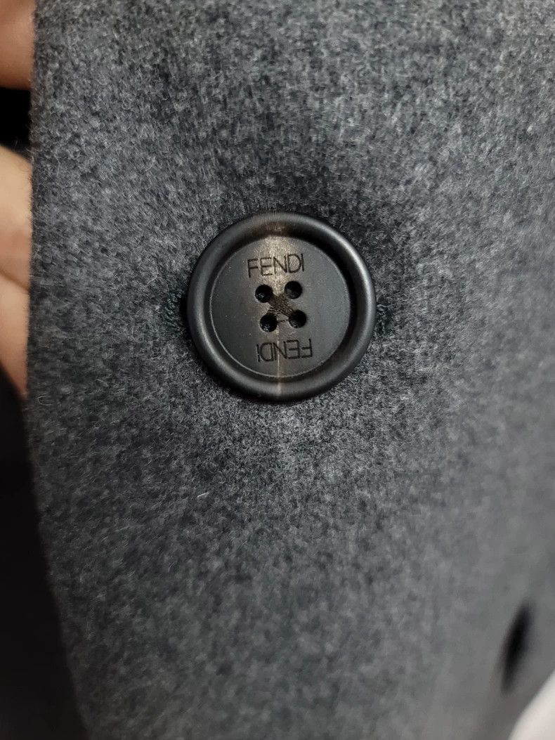 Fendi Fendi Wool Overcoat for Stylish Professionals Size US XL / EU 56 / 4 - 6 Thumbnail