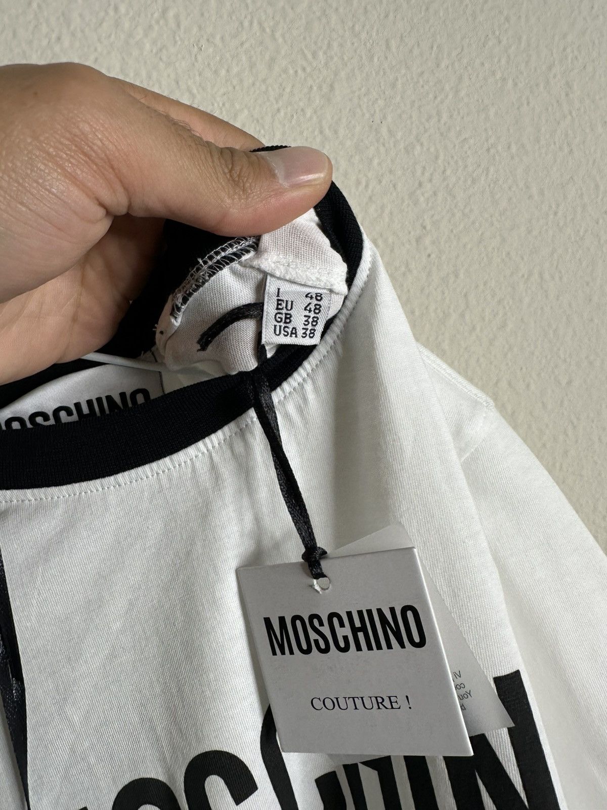 Moschino Moschino Couture White Double Smiley T-Shirt Size US M / EU 48-50 / 2 - 5 Thumbnail