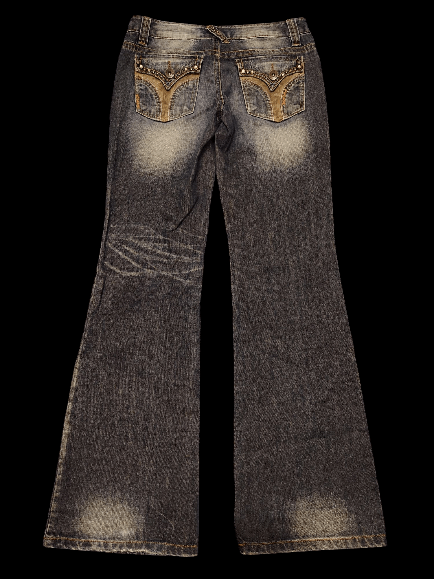 Hysteric Glamour 💥Insane💥 90s CUUM Flared Jeans Bootcut Tribal Pocket Size US 29 - 1 Thumbnail