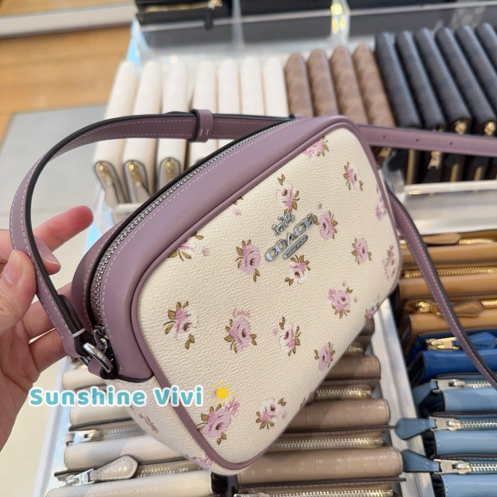 Coach NWT COACH CBA70 Mini Jamie Camera Bag Floral Chalk/Multi Size ONE SIZE - 2 Thumbnail