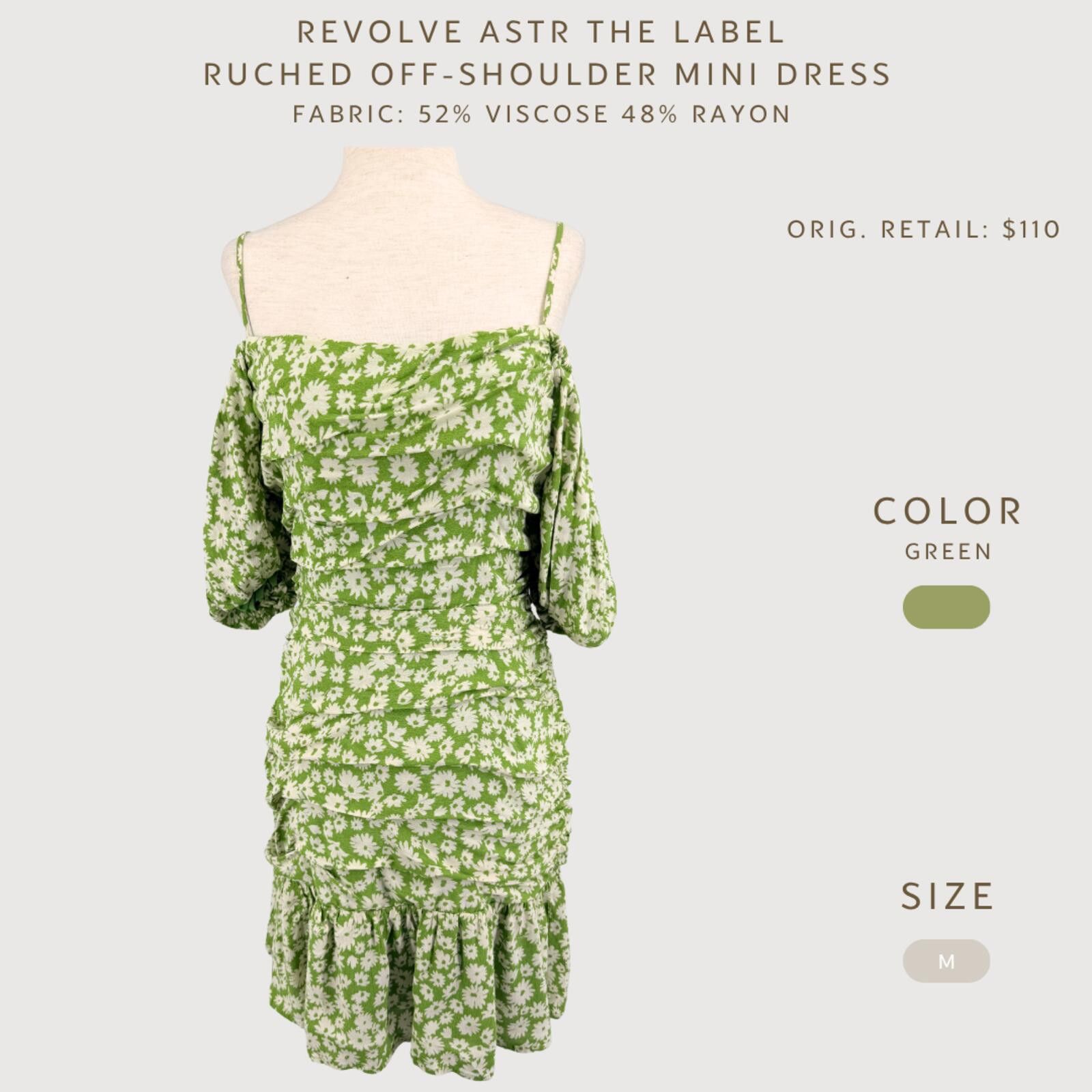 Other Revolve ASTR Floral Off Shoulder Mini Dress M Size M / US 6-8 / IT 42-44 - 2 Thumbnail