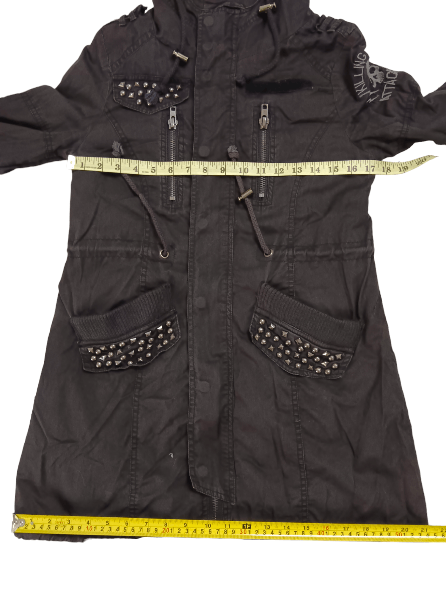 Edition Japan Ghost Of Harlem Skull Punk Studded Zipper Hoodie Size US S / EU 44-46 / 1 - 17 Thumbnail