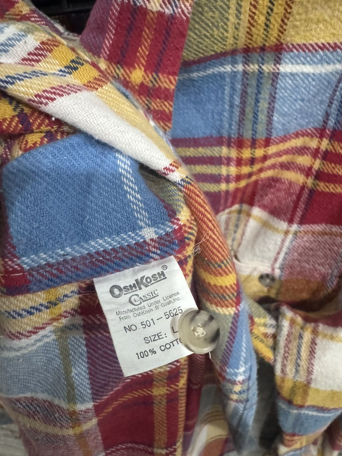 Oshkosh Vintage Oshkosh Flannel double pocket Size US L / EU 52-54 / 3 - 6 Thumbnail
