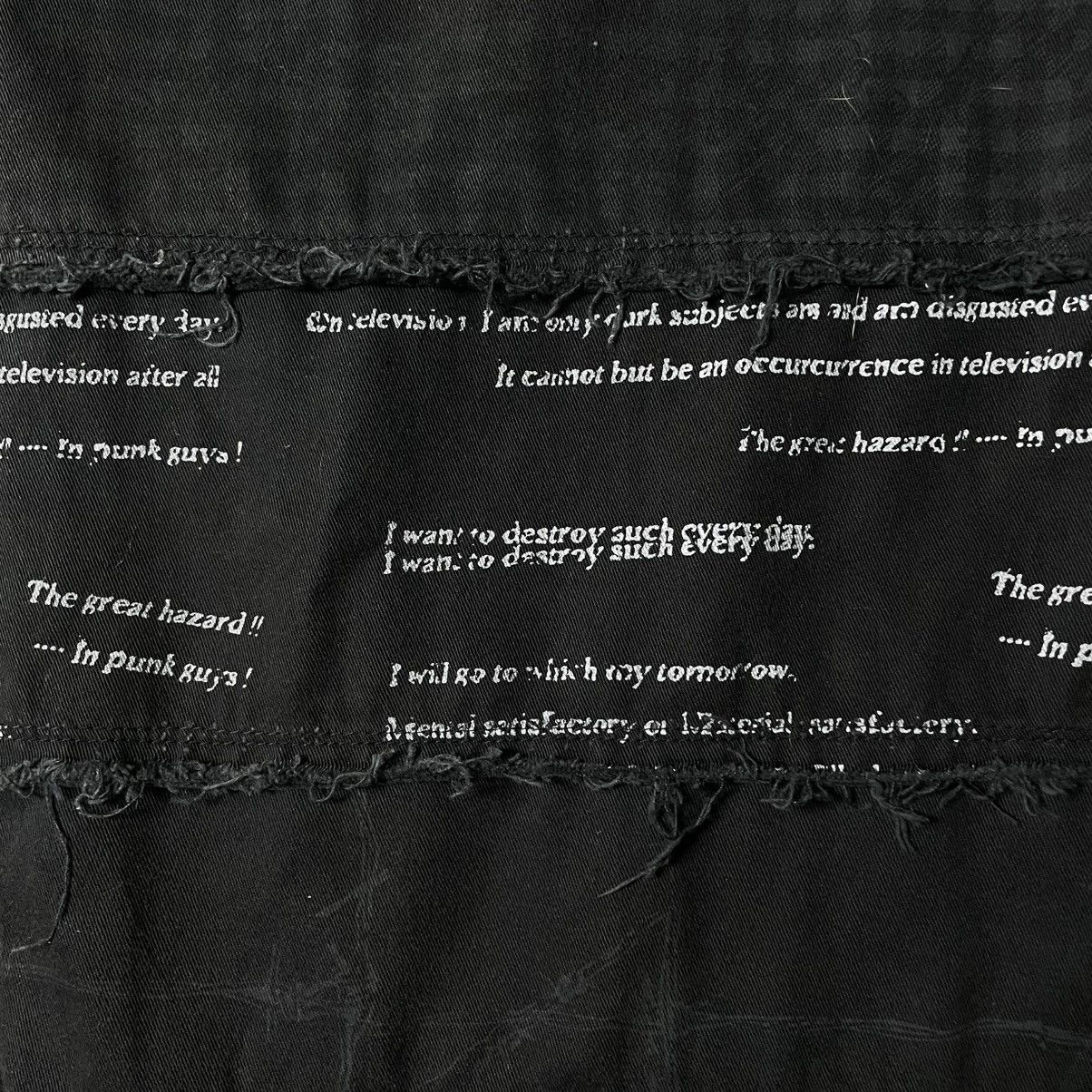 If Six Was Nine × Japanese Brand × Yasuyuki Ishii 🇯🇵☠️ MAD PUNK WORDING PATCHES SEDITIONARIES PUNK GOTHIC PANTS Size US 29 - 19 Thumbnail