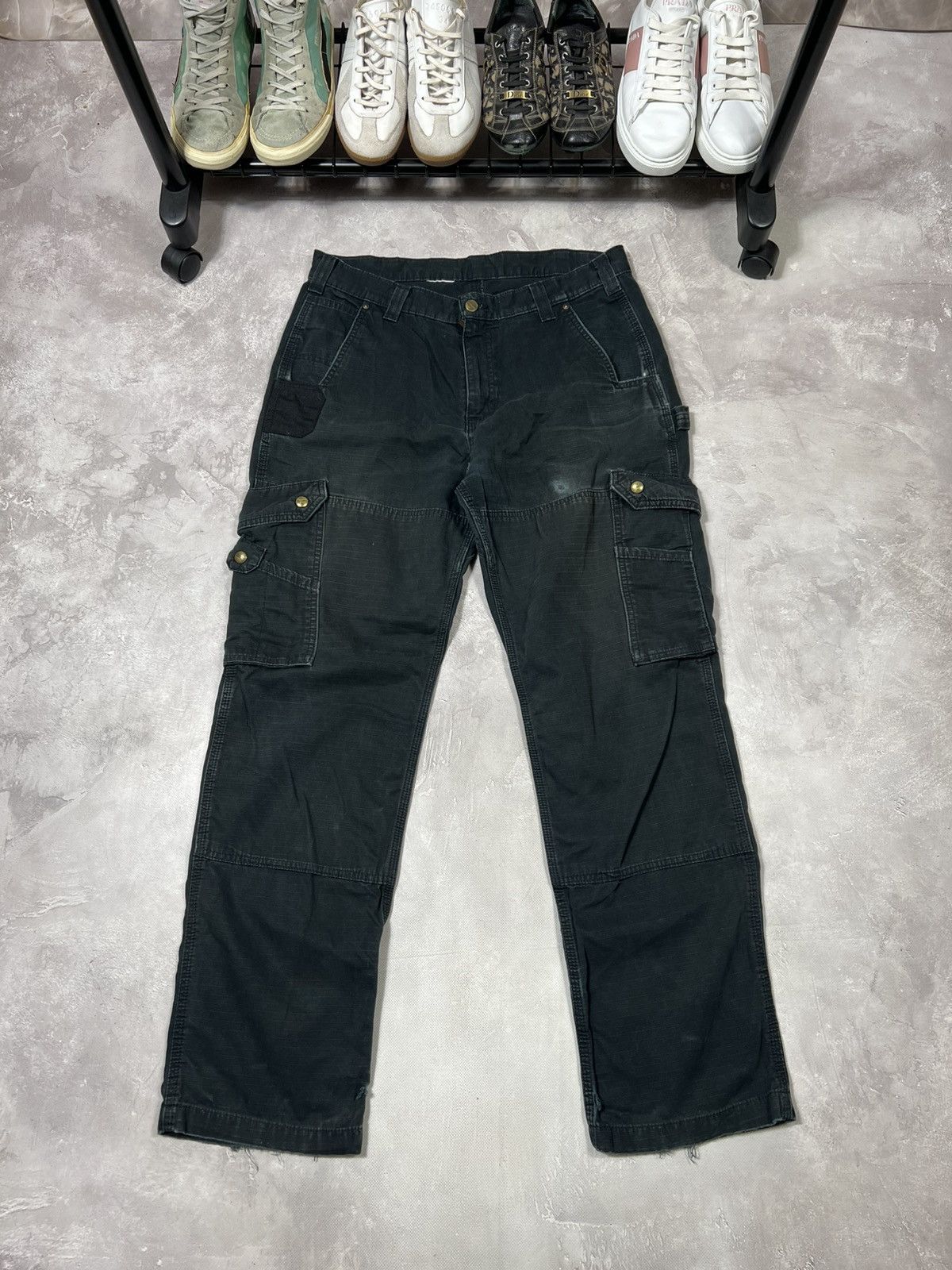 Carhartt Vintage Carhartt Distressed Workwear Baggy Cargo Pants Size US 32 / EU 48 - 9 Thumbnail