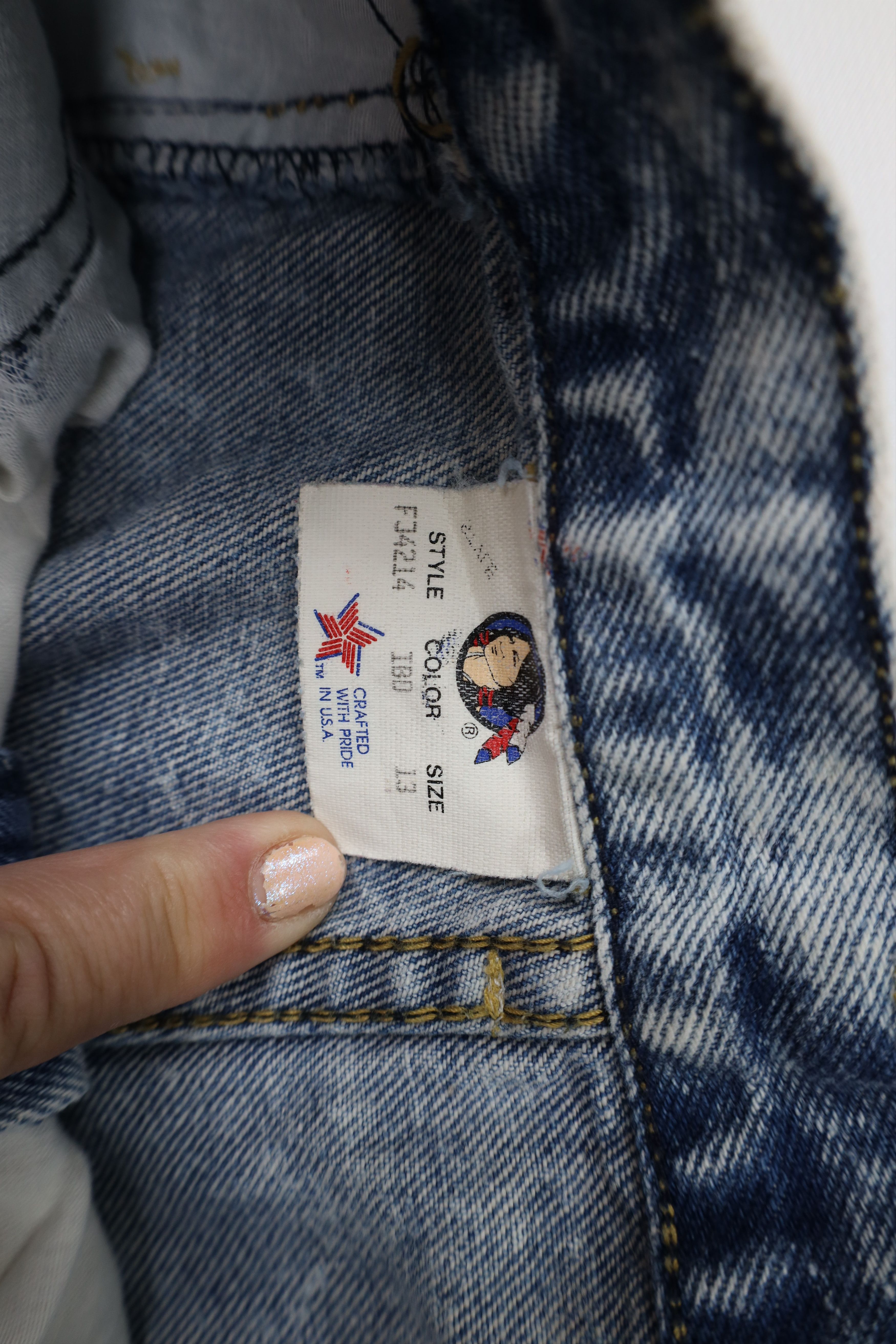 Vintage Vintage 70s Streetwear Acid Wash Zip Cuff Denim Jeans USA Size 34" / US 12 / IT 48 - 9 Thumbnail