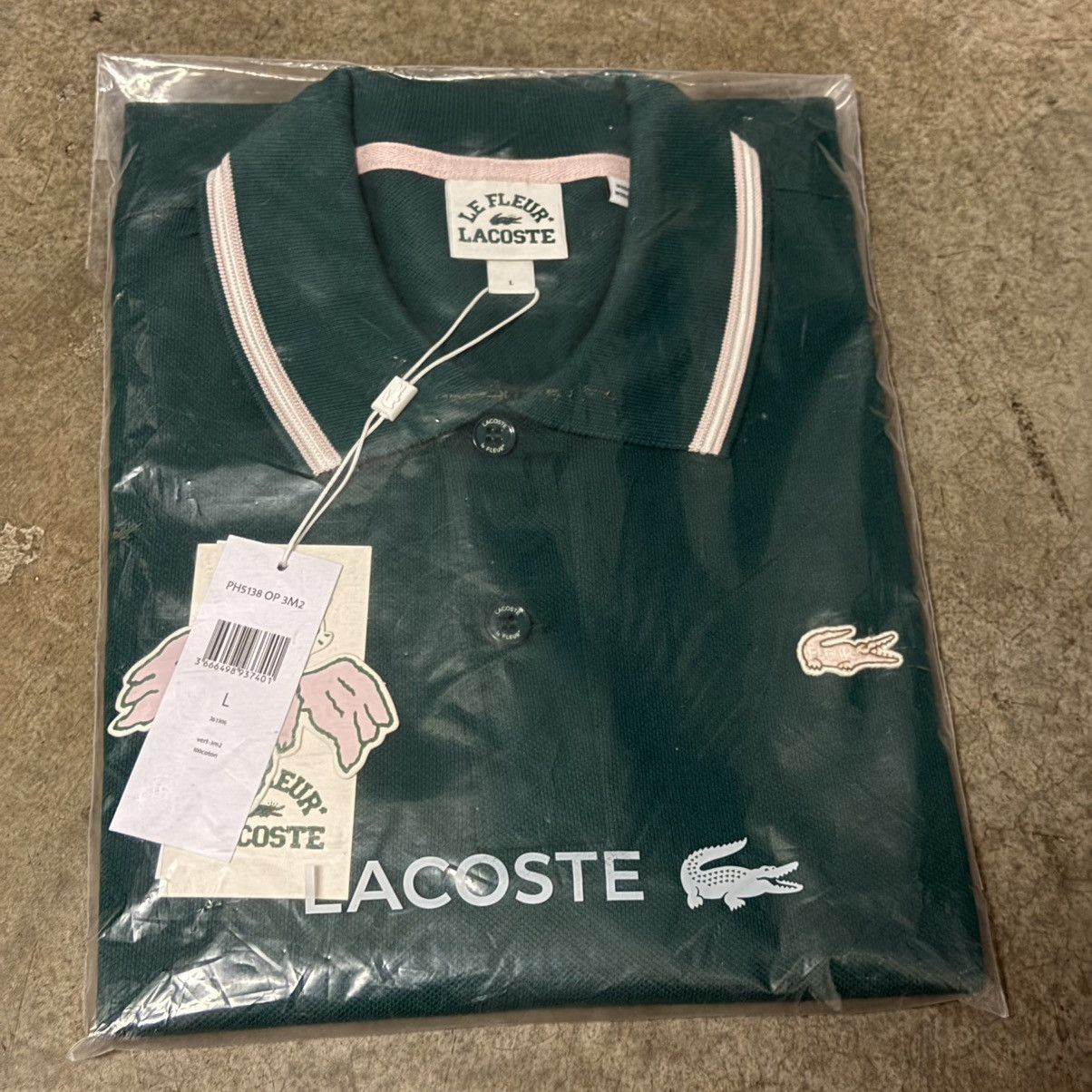 Golf le Fleur × Lacoste Golf Le Fleur x Lacoste Heavy Pique Polo / Green Size US L / EU 52-54 / 3 - 3 Thumbnail