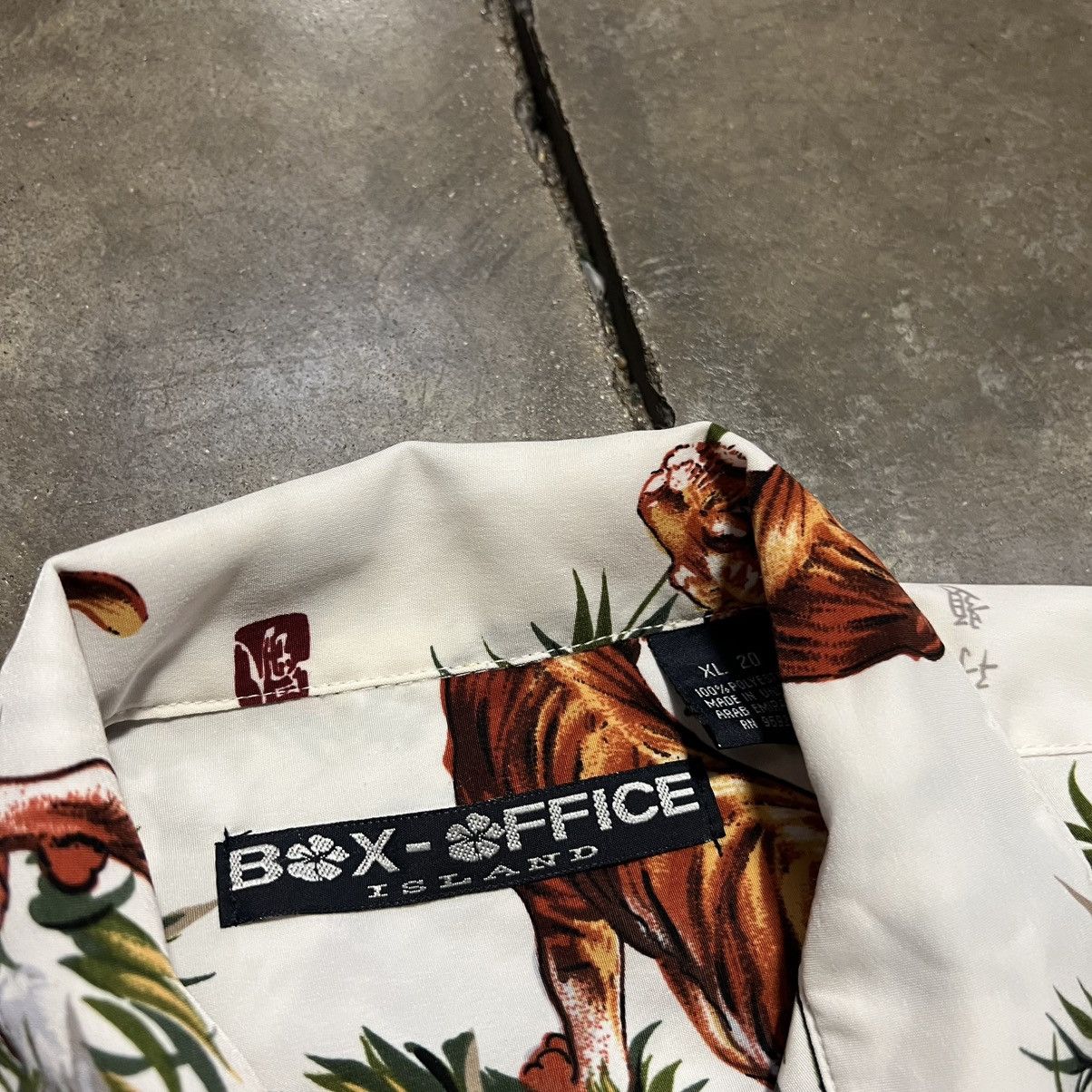JNCO Vintage Box Office Island Tiger Button Up Shirt Japanese Y2K Size US S / EU 44-46 / 1 - 10 Thumbnail