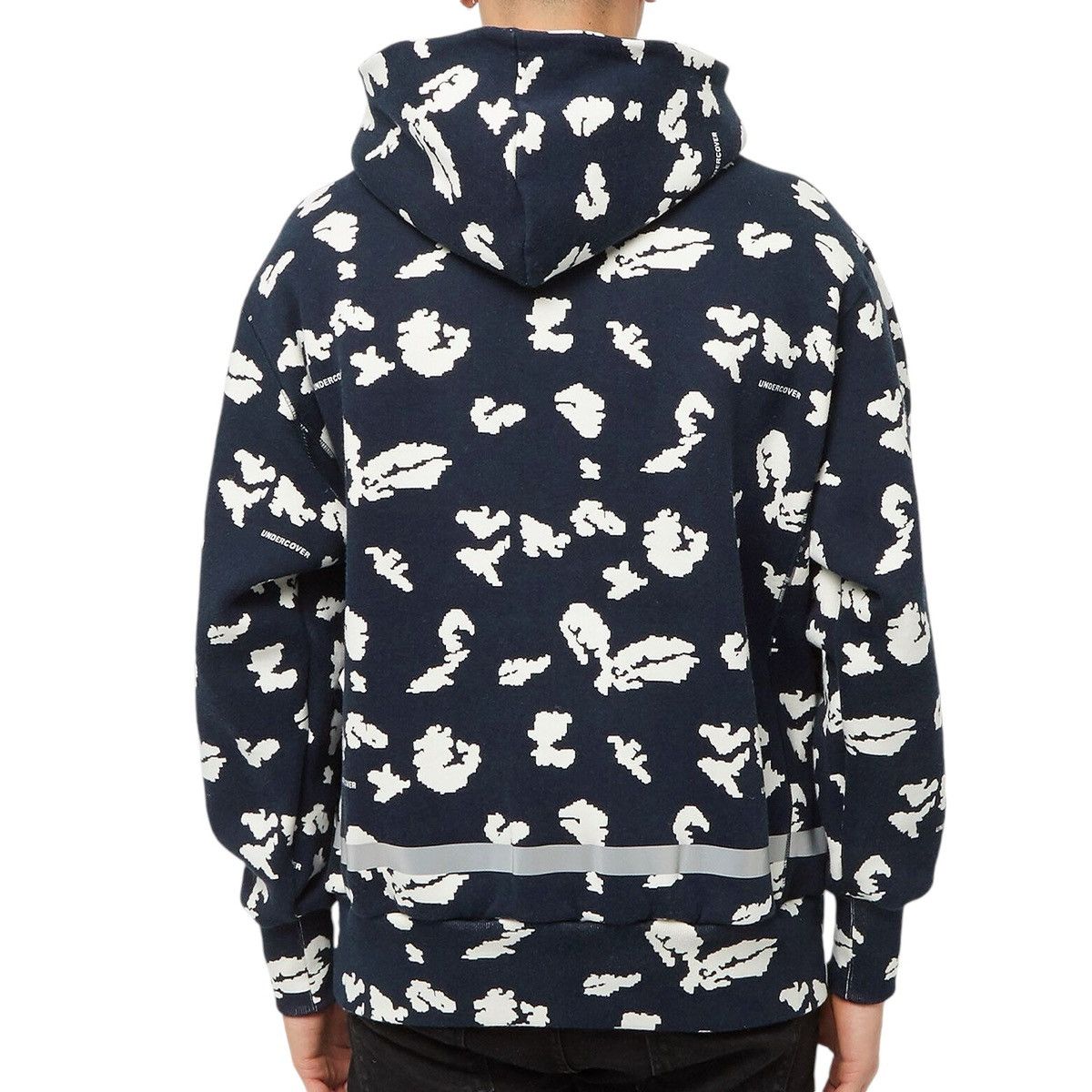 Jun Takahashi × Undercover Undercover Men’s Floral Print Popover Hoody In Navy Base Size US L / EU 52-54 / 3 - 3 Thumbnail