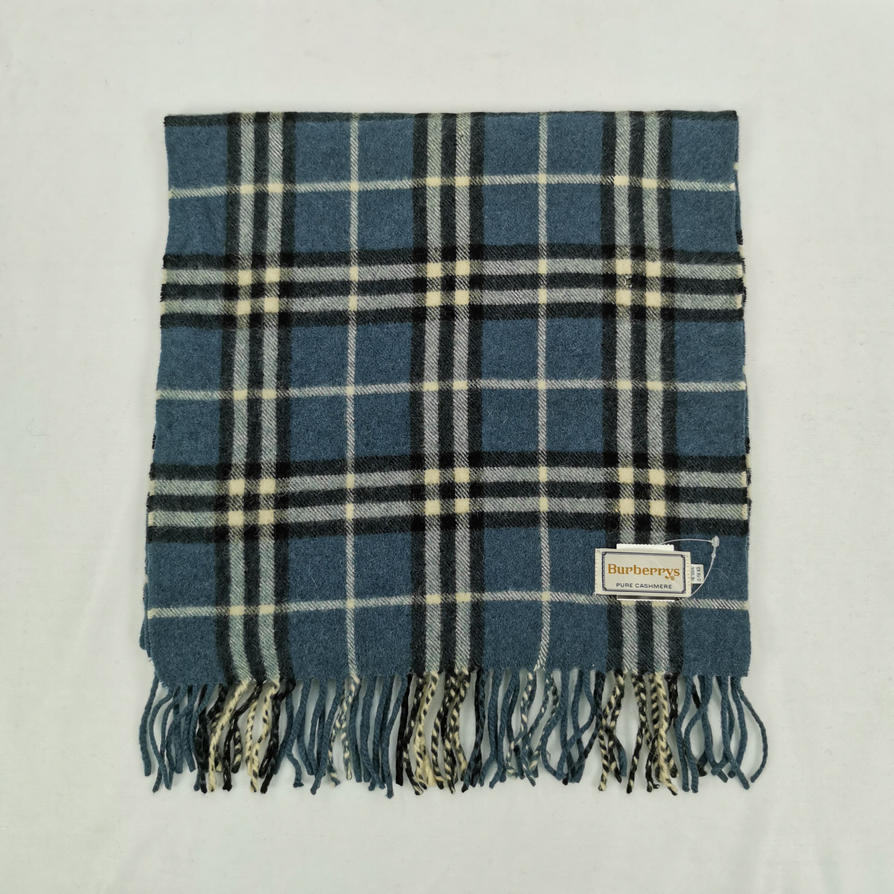 Burberry × Vintage Vintage Burberry Scarf Wool Cashmere Scarves. Size ONE SIZE - 2 Thumbnail