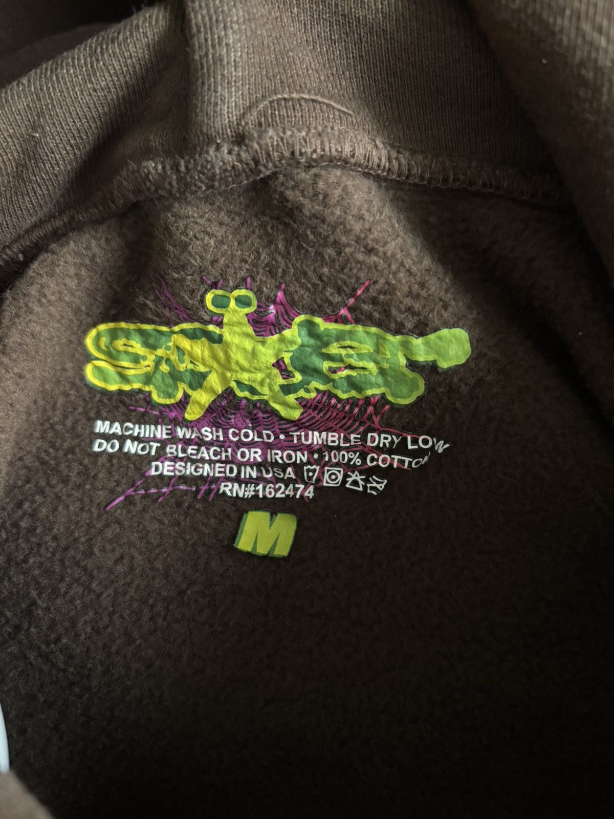 Sp5der Sp5der Web Hoodie ‘Brown’ Size US M / EU 48-50 / 2 - 6 Thumbnail